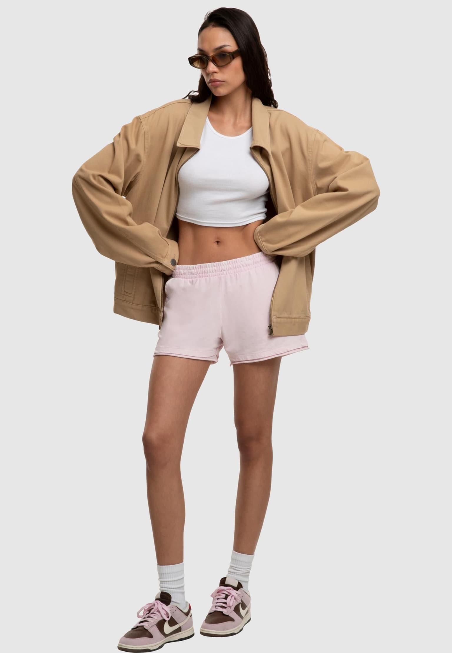 Urban Classics Ladies Washed Jersey Short – Bild 4