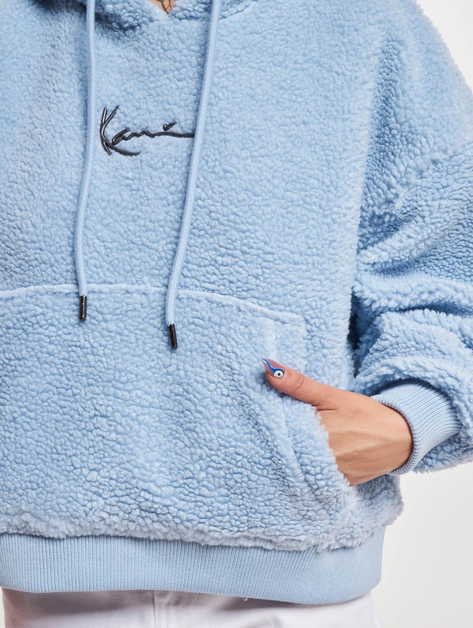 Karl Kani KW233-041-2 KK Metal Signature Teddy Os Hoodie – Bild 4