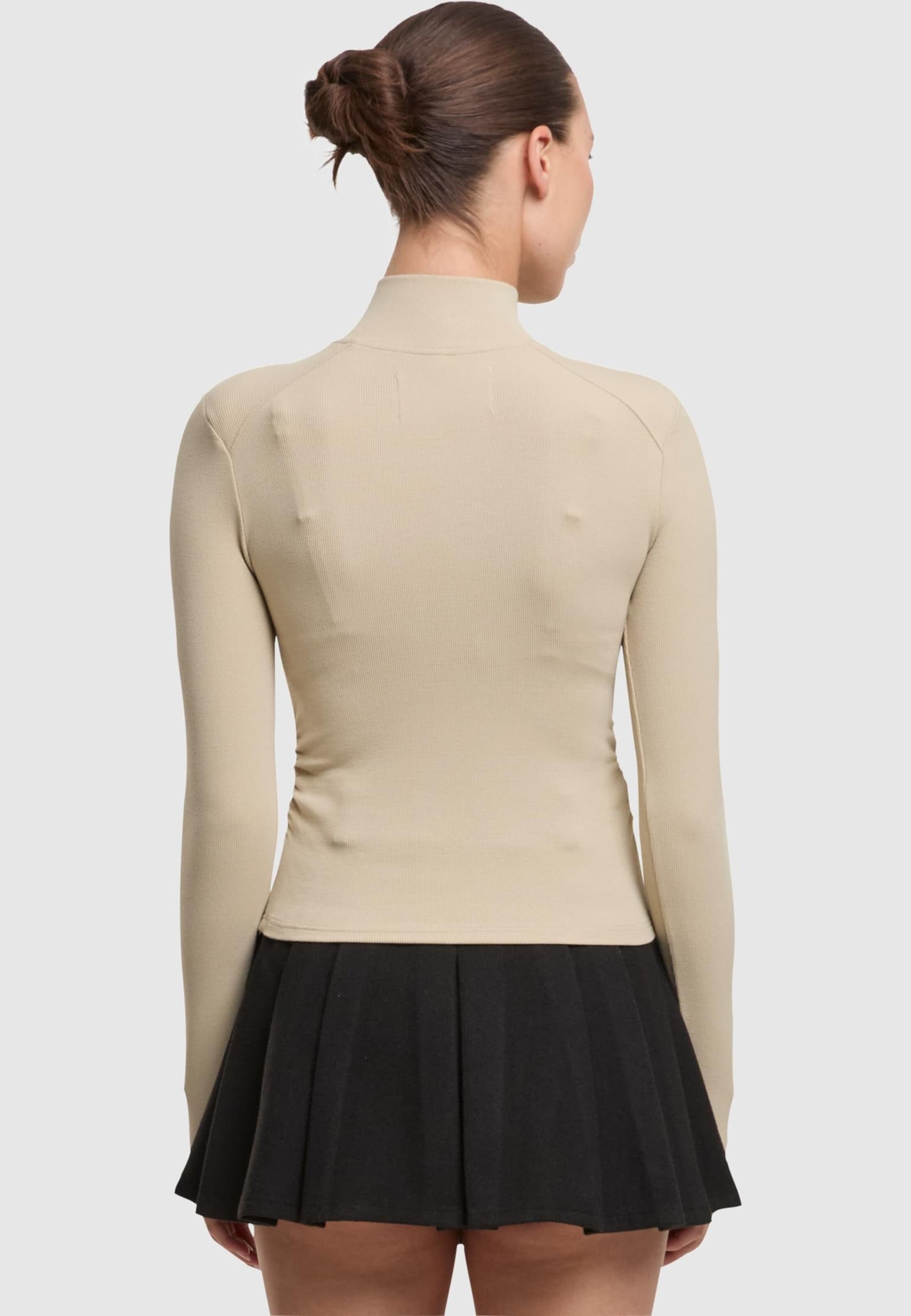 Another Cotton Lab Cropped Rib Half Zip – Bild 2