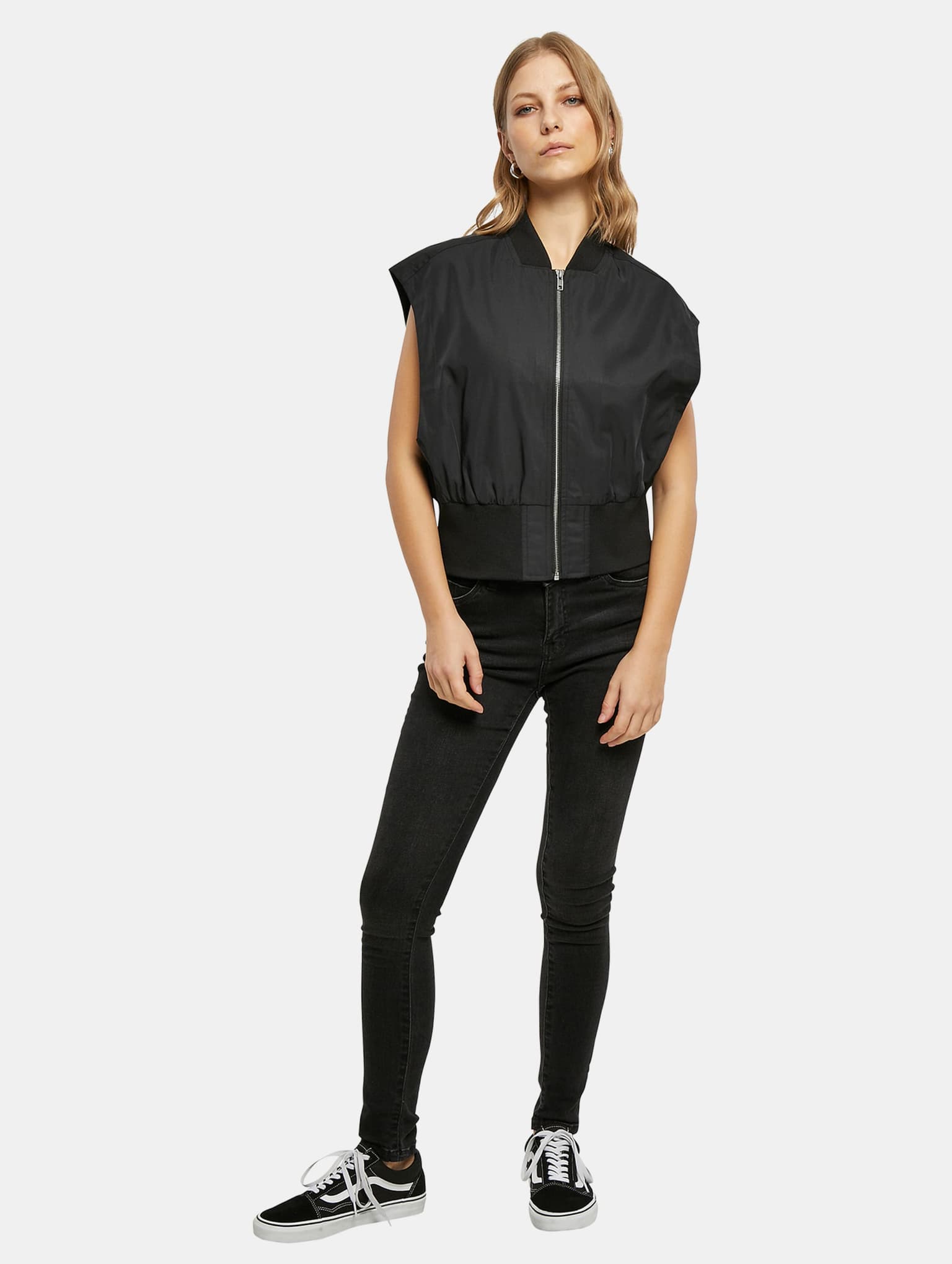 Urban Classics Ladies Essentials Short Bomber Vest – Bild 4