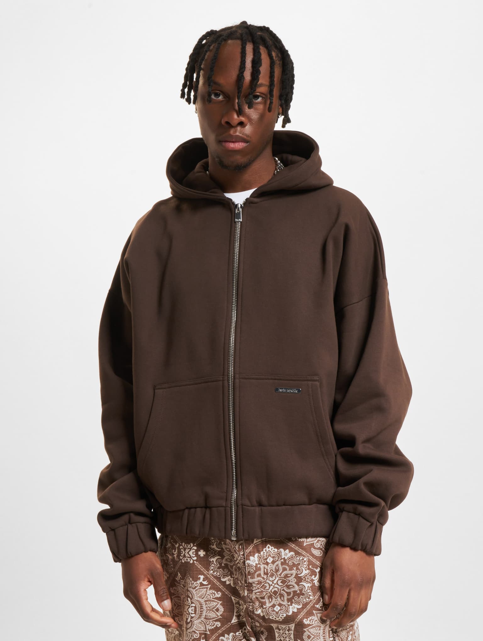 Bazix Republiq Super Heavy Blank Zip-Hoodie – Bild 3