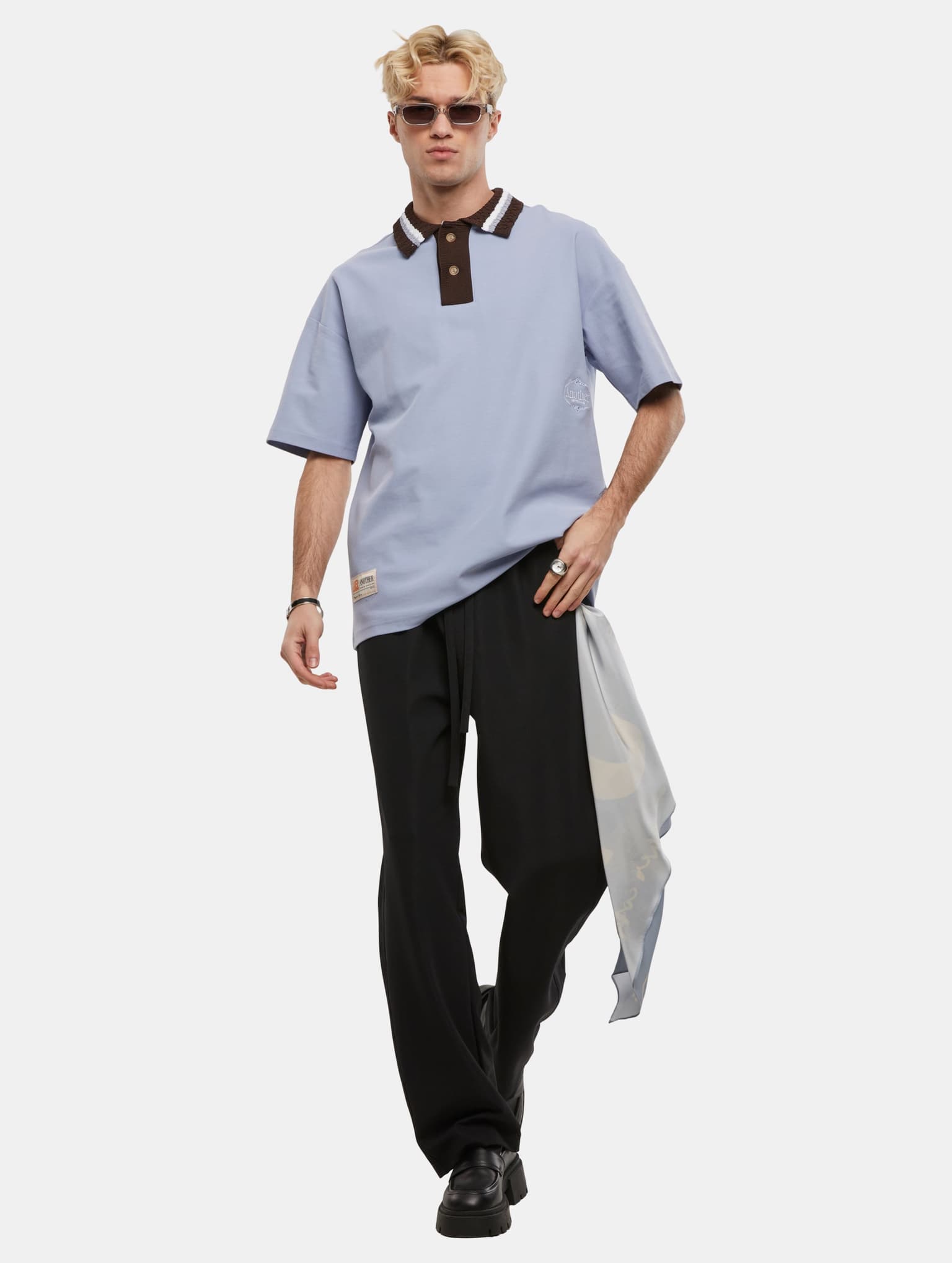 Another Cotton Lab ACL Knit Collar Oversized Polo – Bild 4