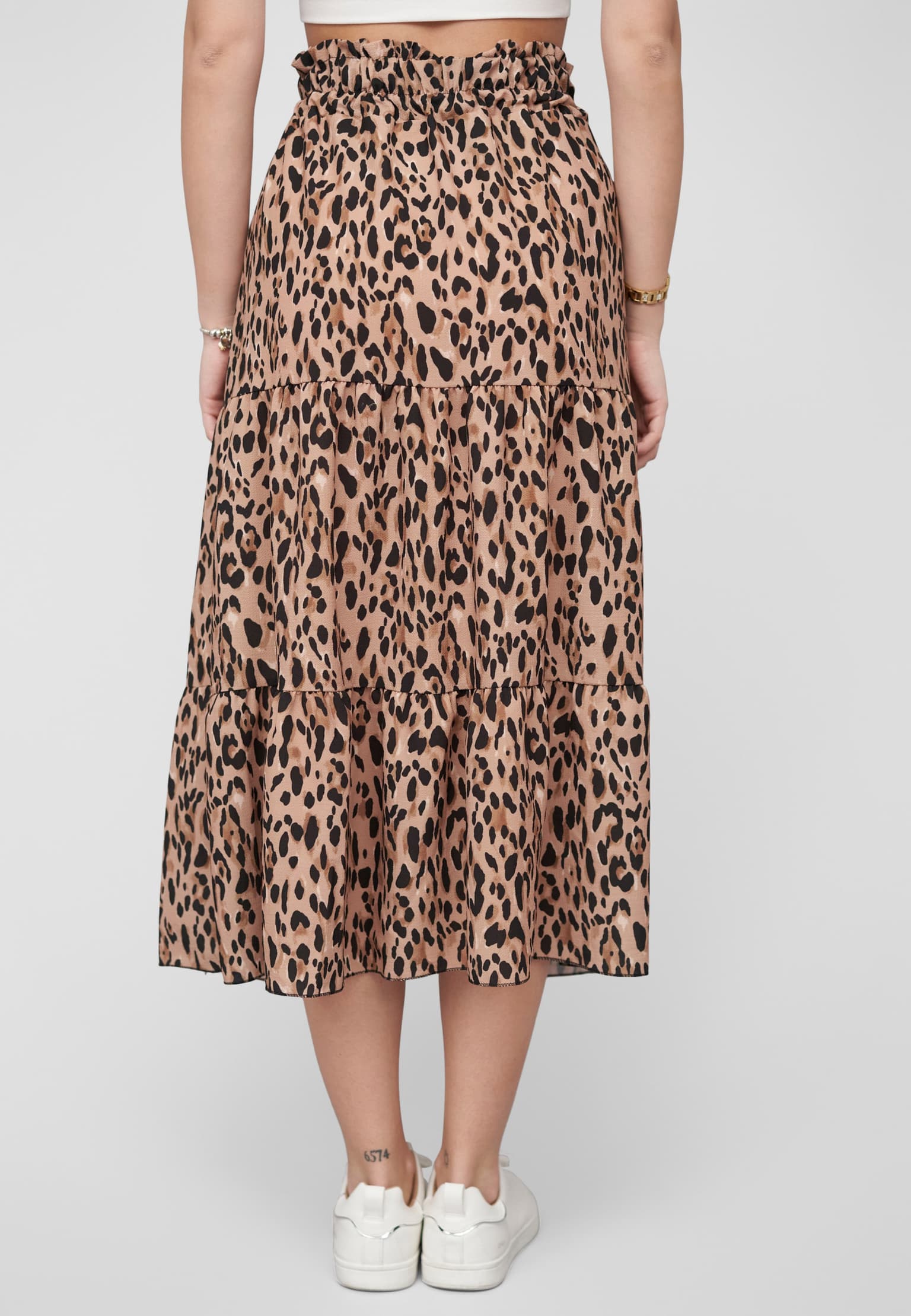 Cloud5ive Cloud 5ive Tiered Longform Skirt with AOP – Bild 2