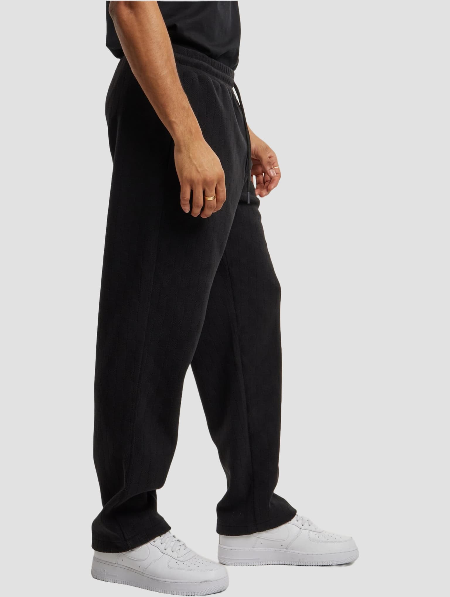 Urban Classics Jacquard Velvet Wide Jogginghose – Bild 3