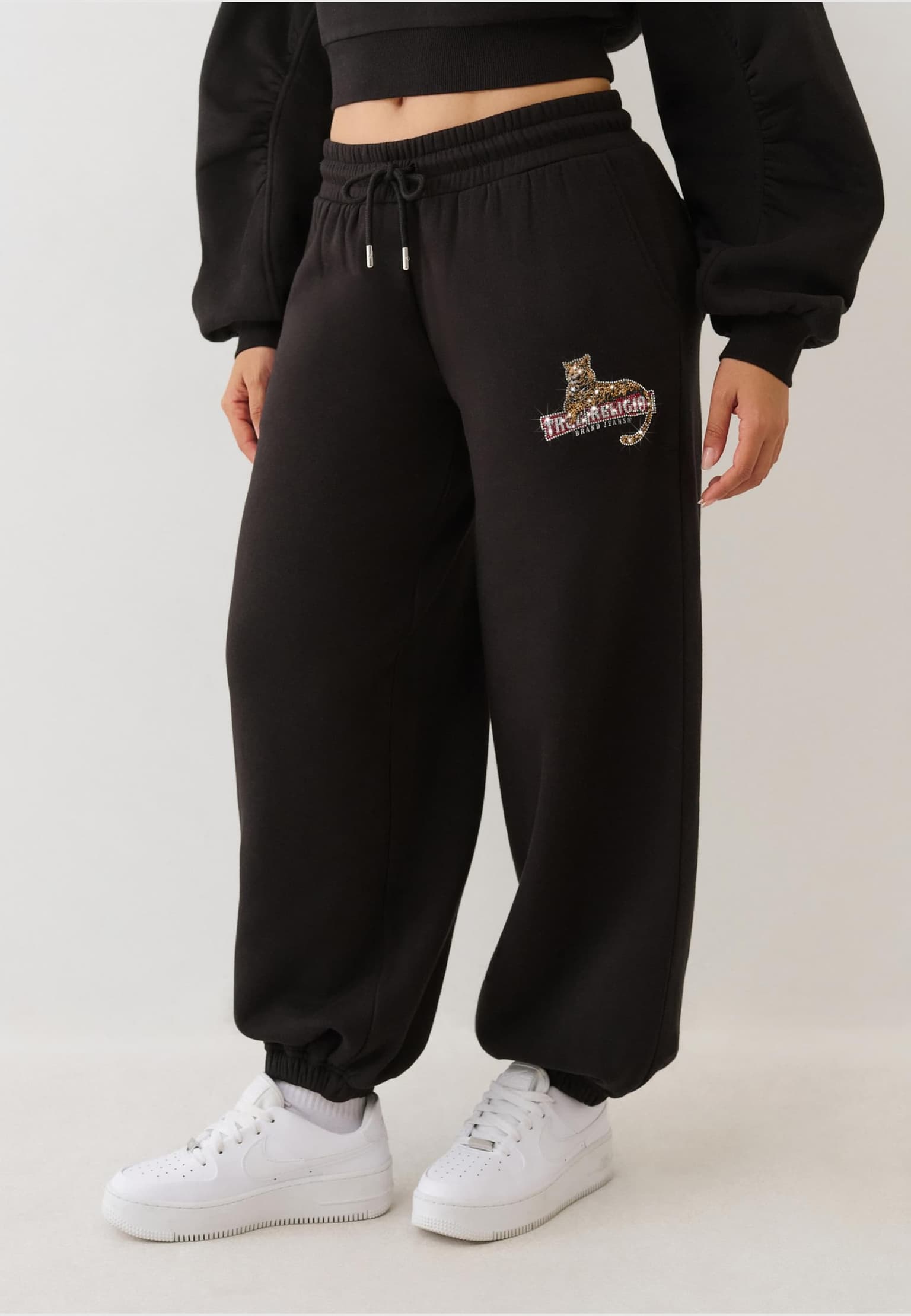 True Religion CRYSTALS LEOPARD BAGGIE JOGGER – Bild 3