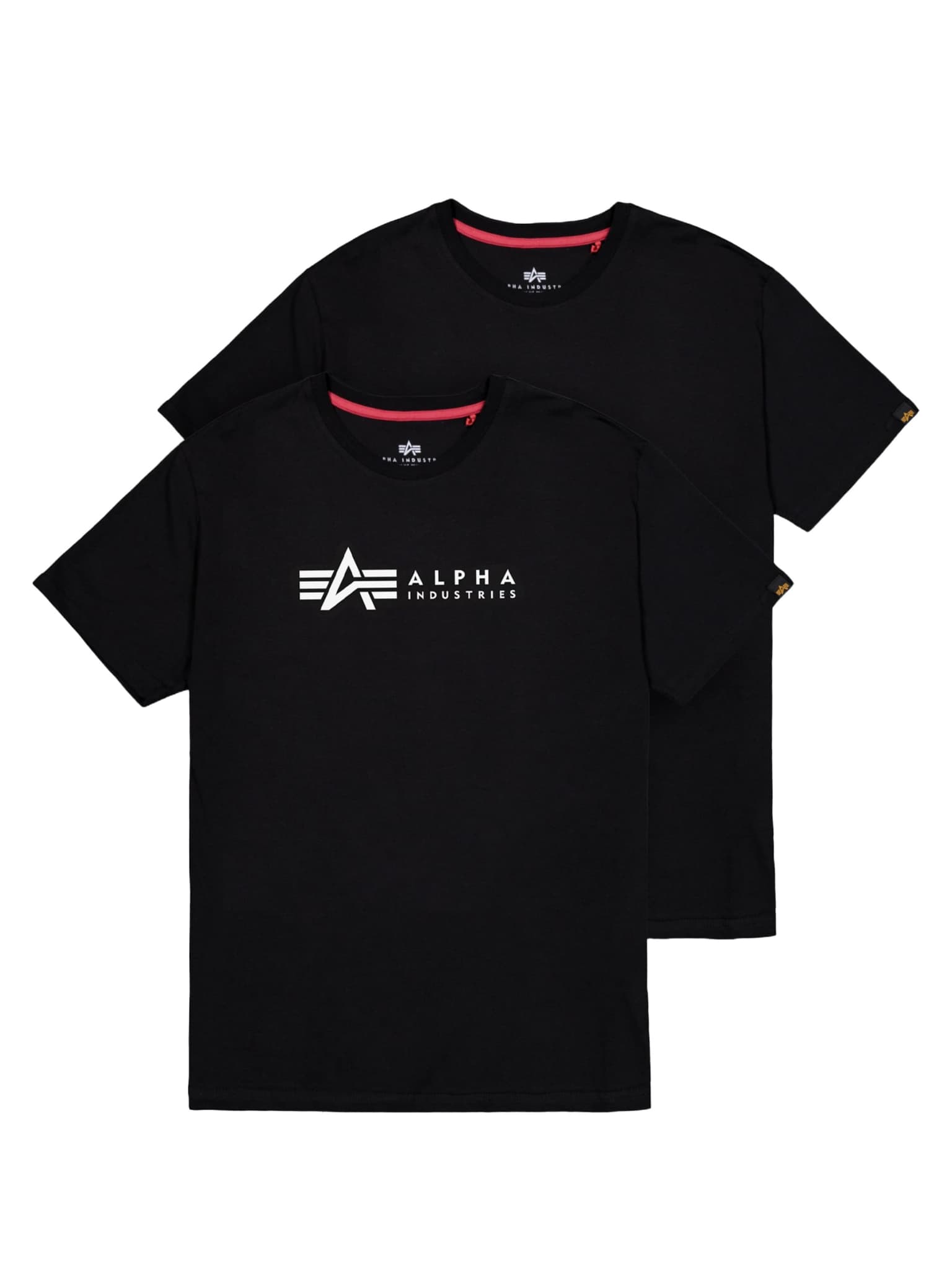 Alpha Industries Label T-Shirt 2 Pack – Bild 2
