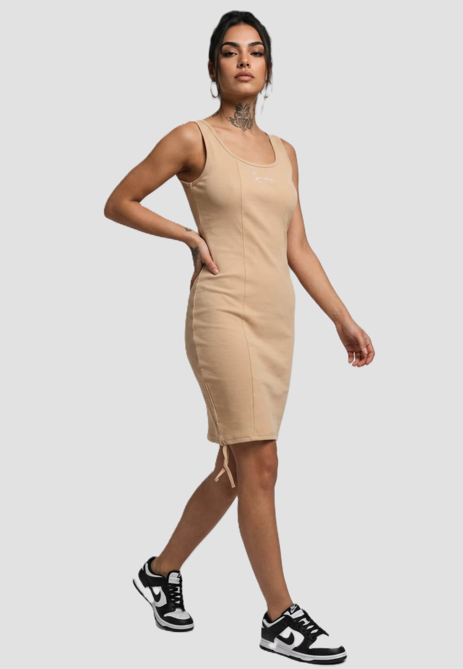 Karl Kani Small Signature Gathering Rib Dress – Bild 3