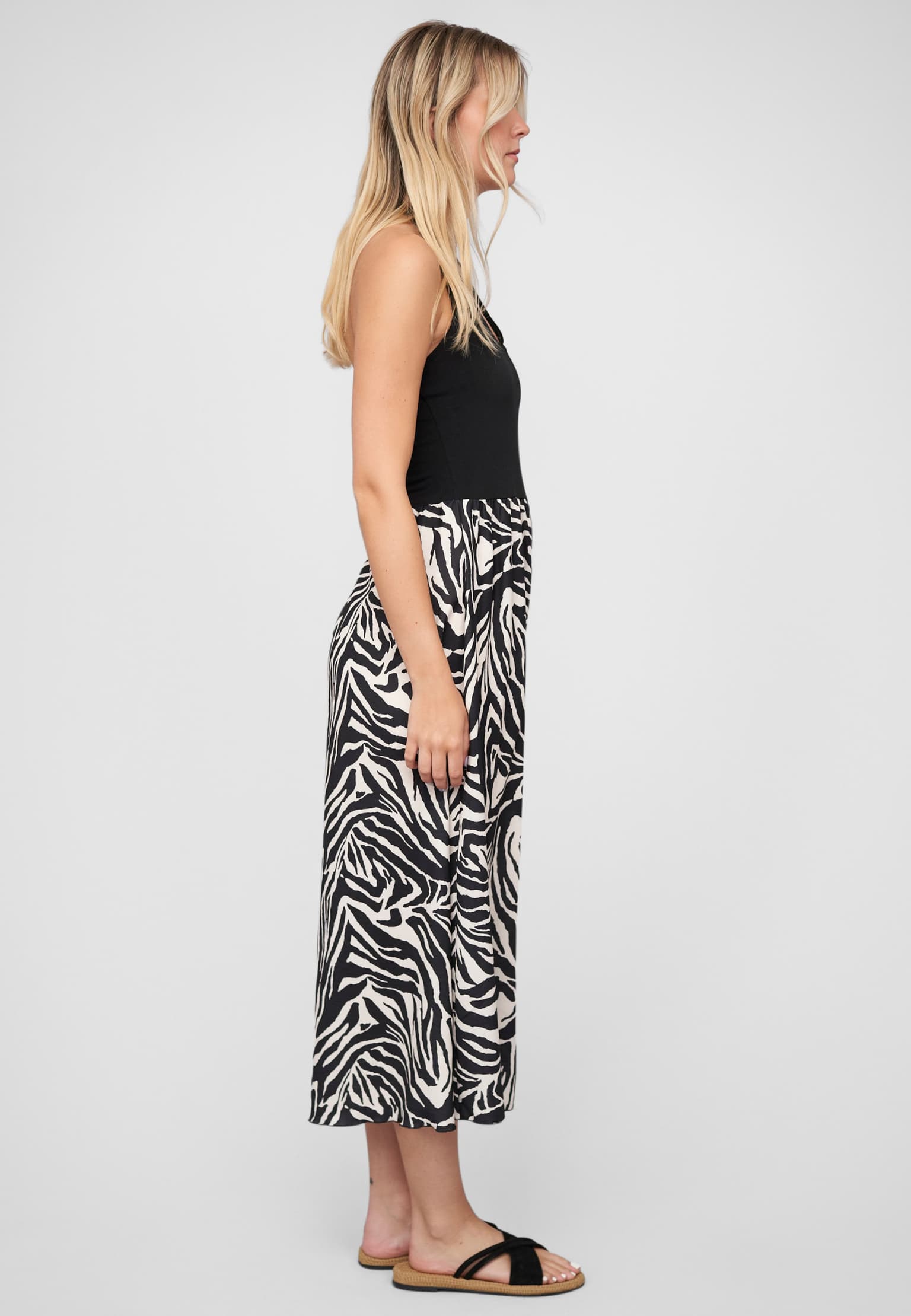 Cloud5ive Maxi Neckholder-Dress with zebra print – Bild 4