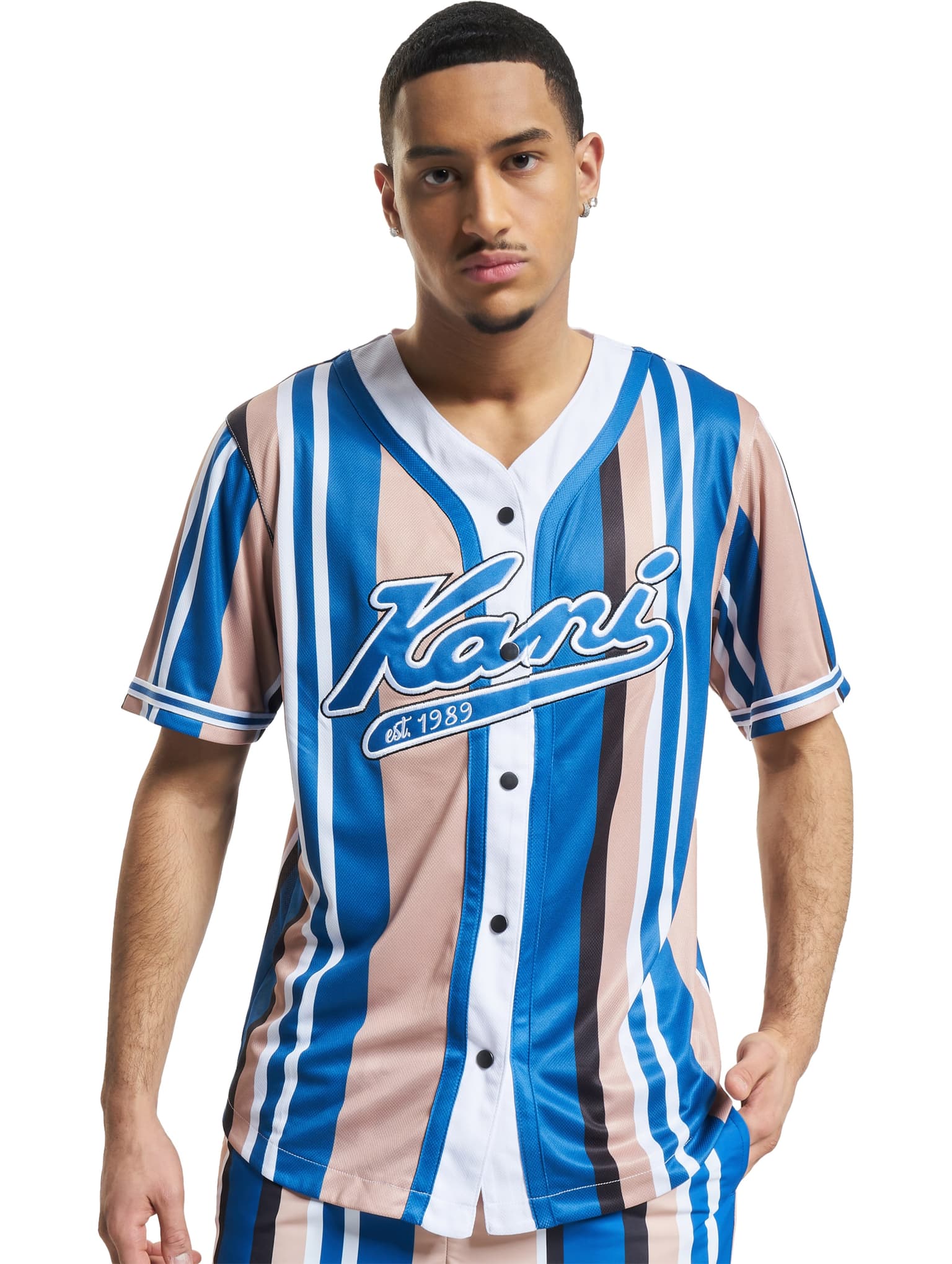 Karl Kani Varsity Striped Baseball Shirt – Bild 3