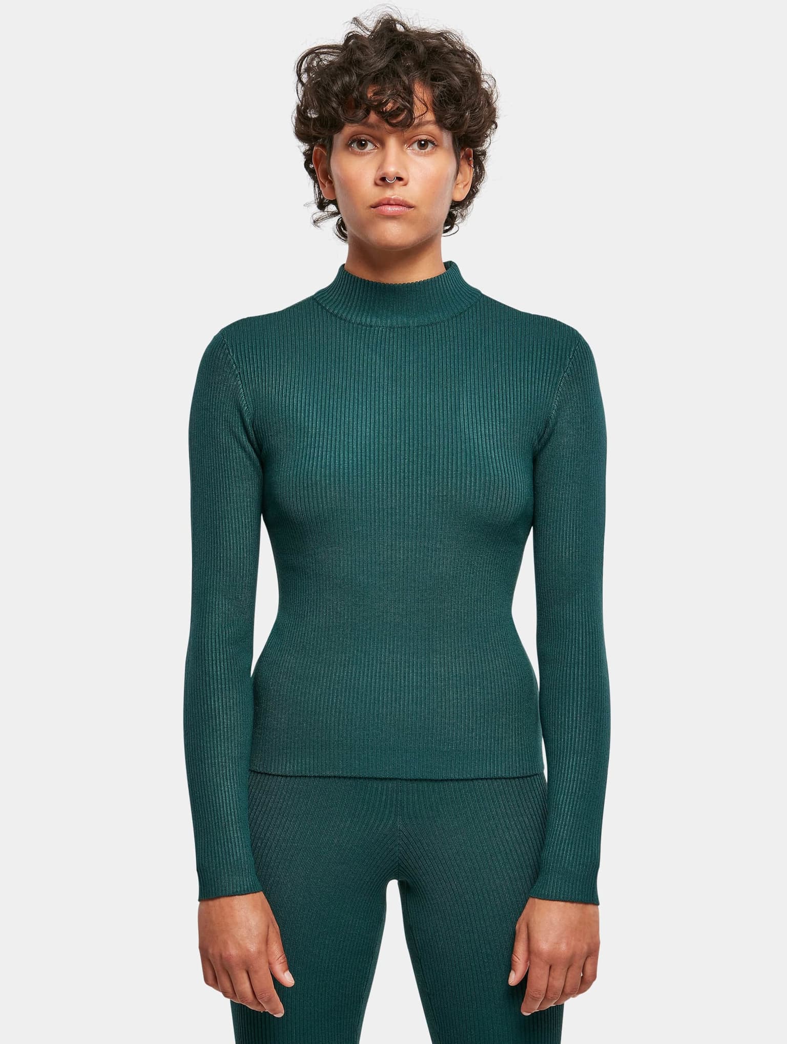 Urban Classics Ladies Rib Knit Turtelneck Sweater – Bild 3