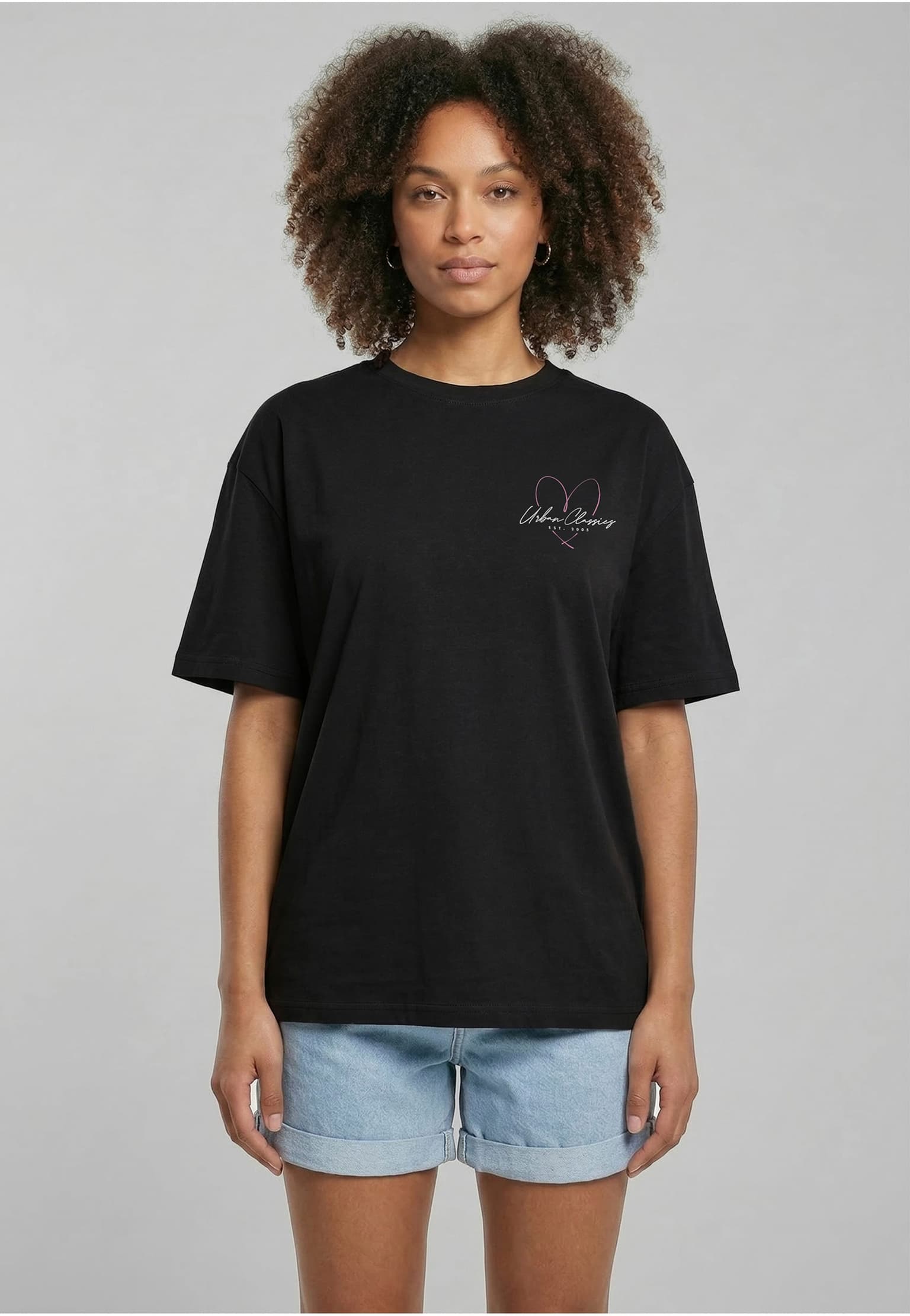 Urban Classics Ladies Classic Heart Logo Loose Tee
