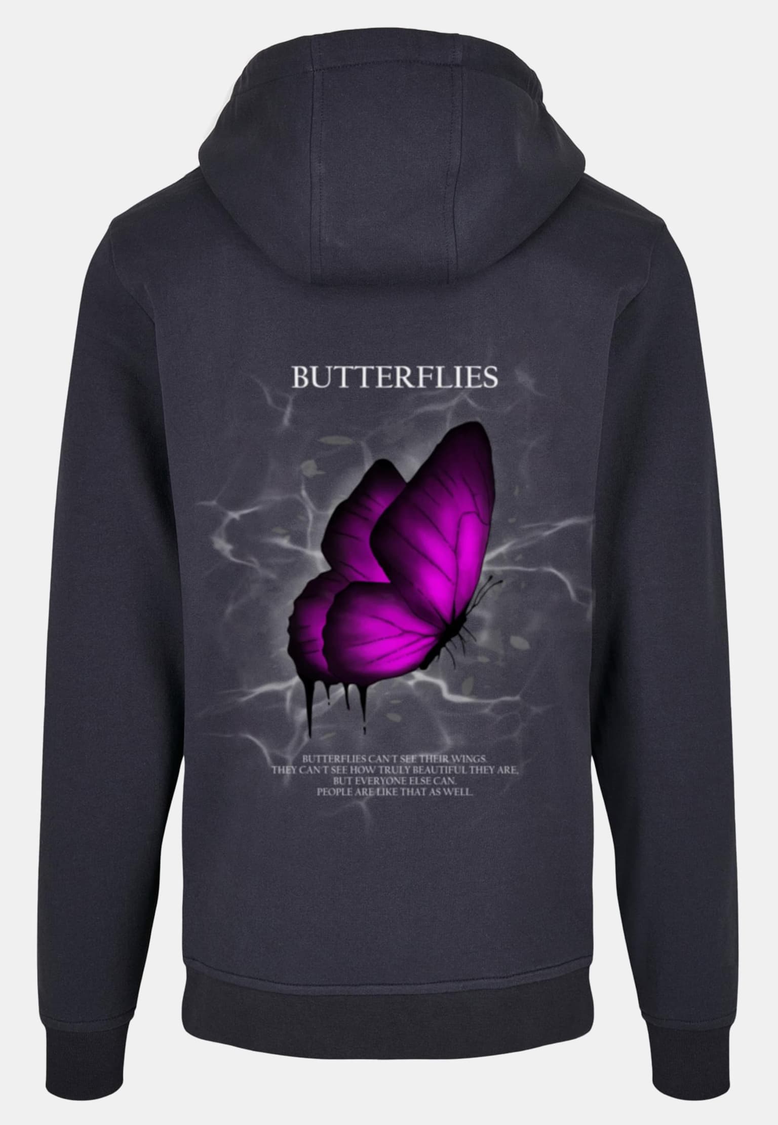 Merchcode POD Butterflies Basic Hoody – Bild 2