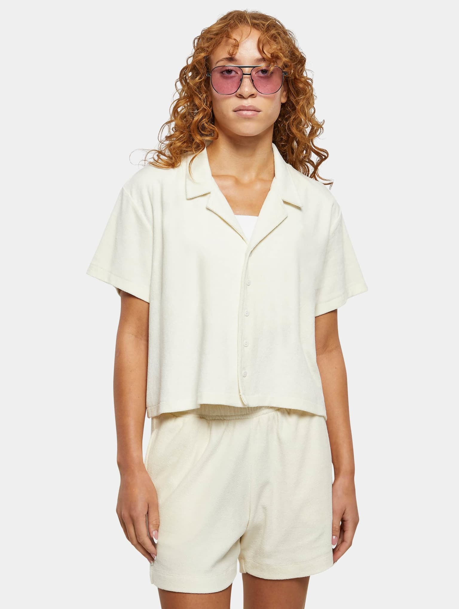 Urban Classics Ladies Towel Resort Shirt