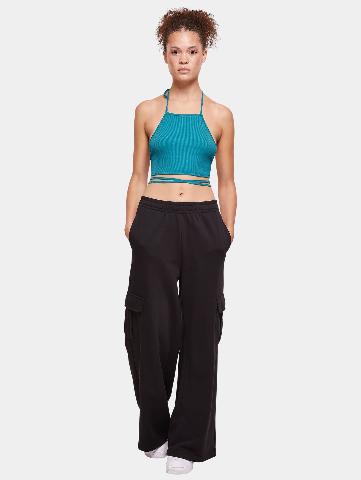 Urban Classics Ladies Rib Trapeze Cropped Top – Bild 4