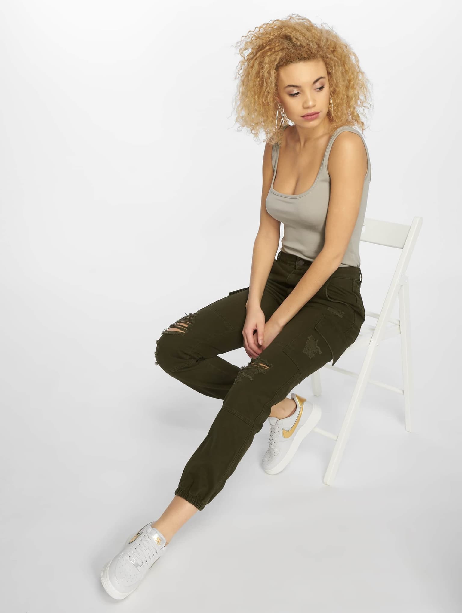 Urban Classics Ladies Wide Neck Top – Bild 4