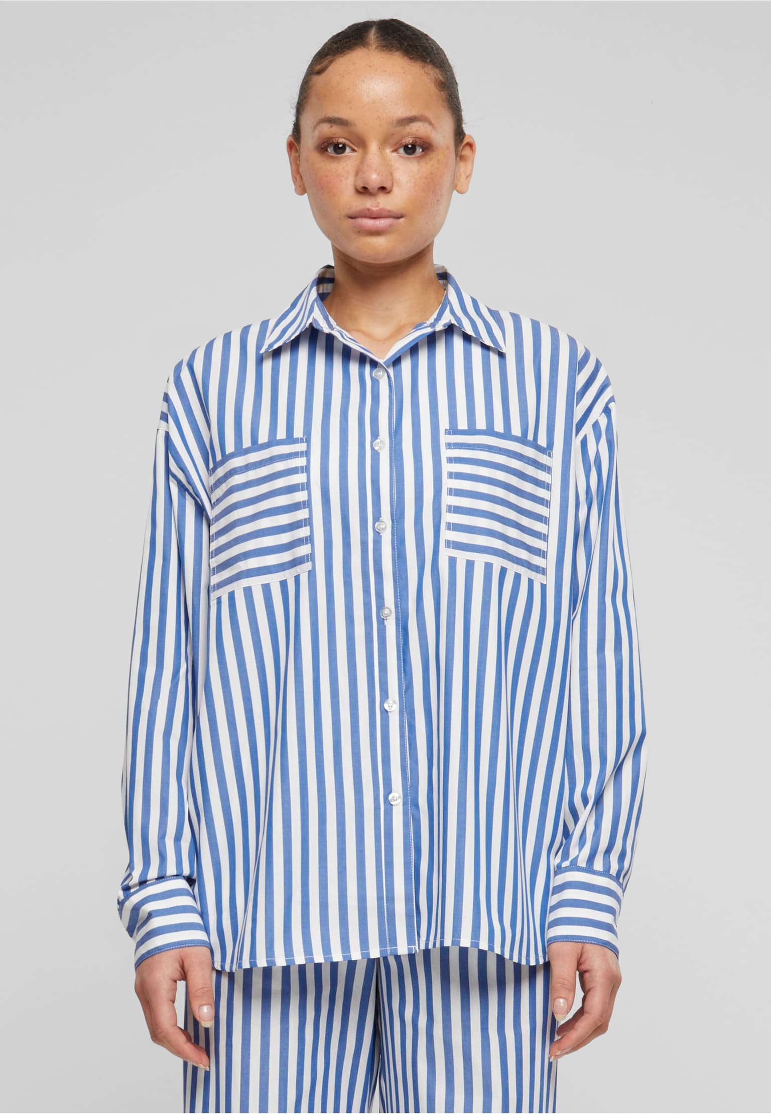 Urban Classics Ladies Striped Relaxed Shirt