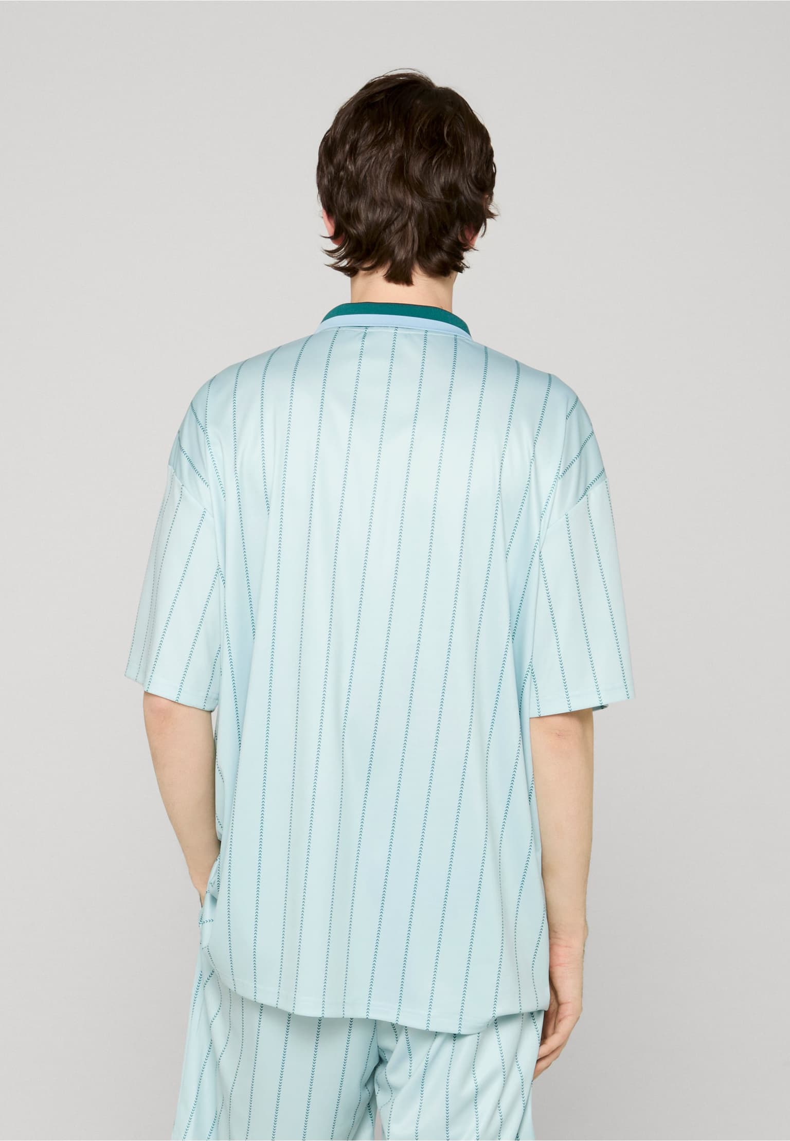 Hummel Chevron Pinstripe Polo Shirt – Bild 2
