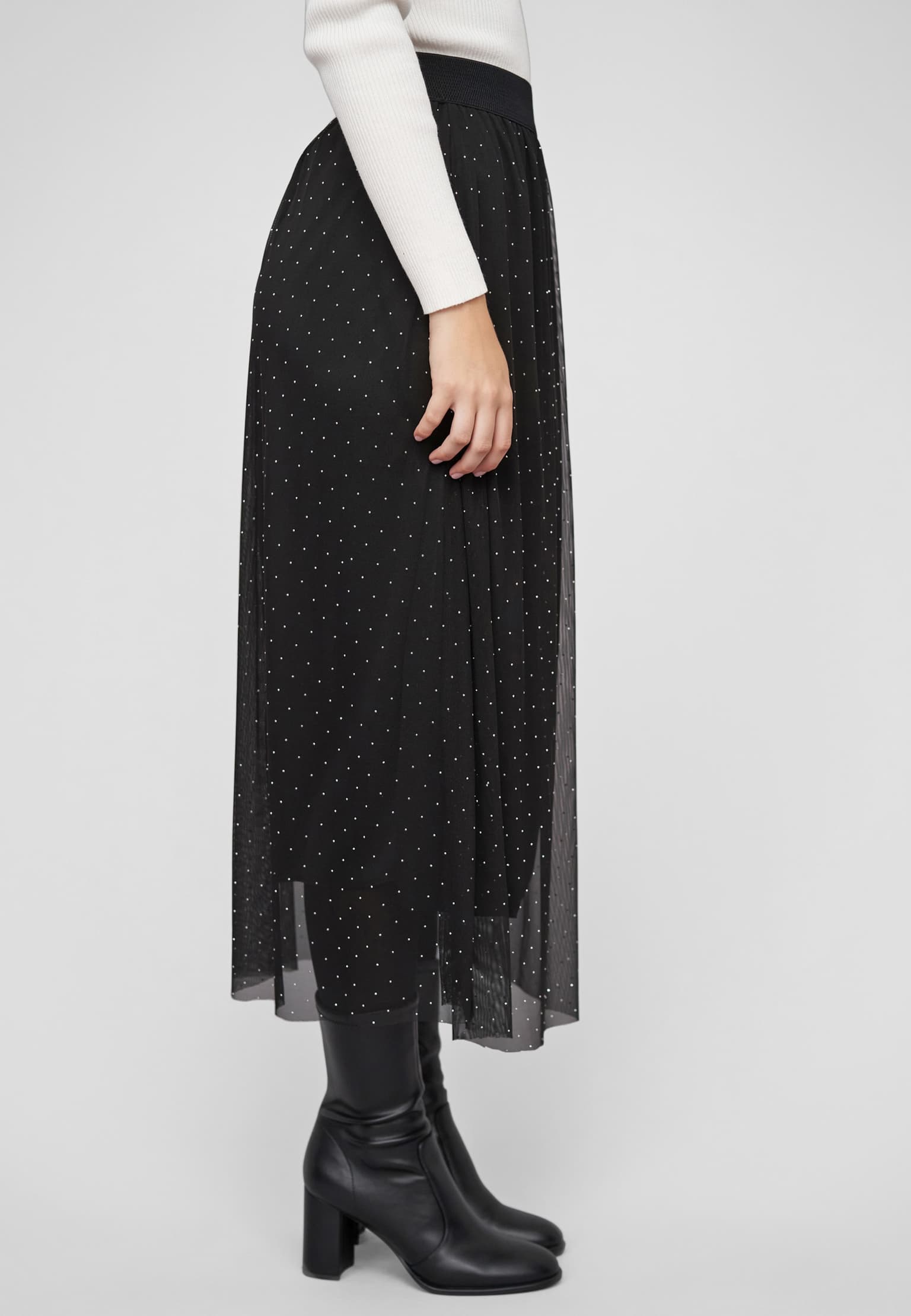 Cloud5ive Longform Skirt with rhinestones – Bild 4