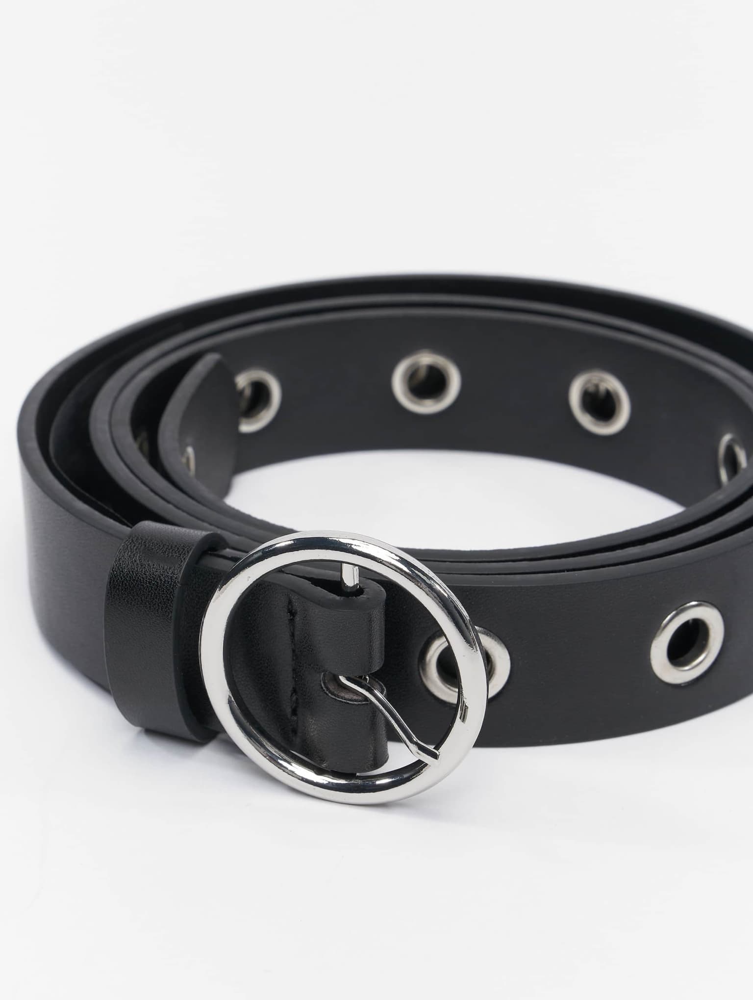 Urban Classics Synthetic Leather Eyelet Belt 2-Pack – Bild 2