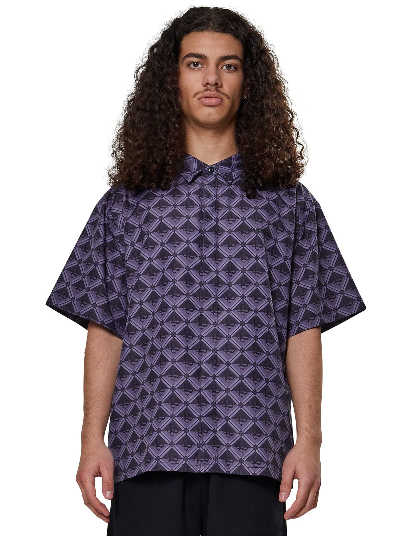 9N1M SENSE Sense All Over Monogram Print Shirt – Bild 4