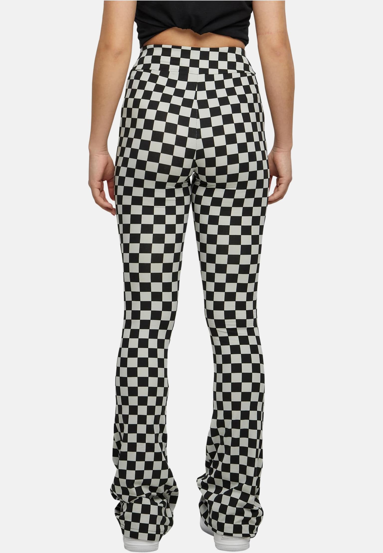 Urban Classics Ladies Checked Boot Cut Leggings – Bild 2