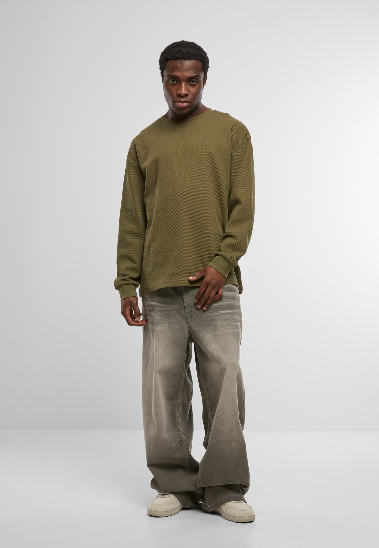 Karl Kani Signature Boxy Waffle Longsleeve – Bild 3