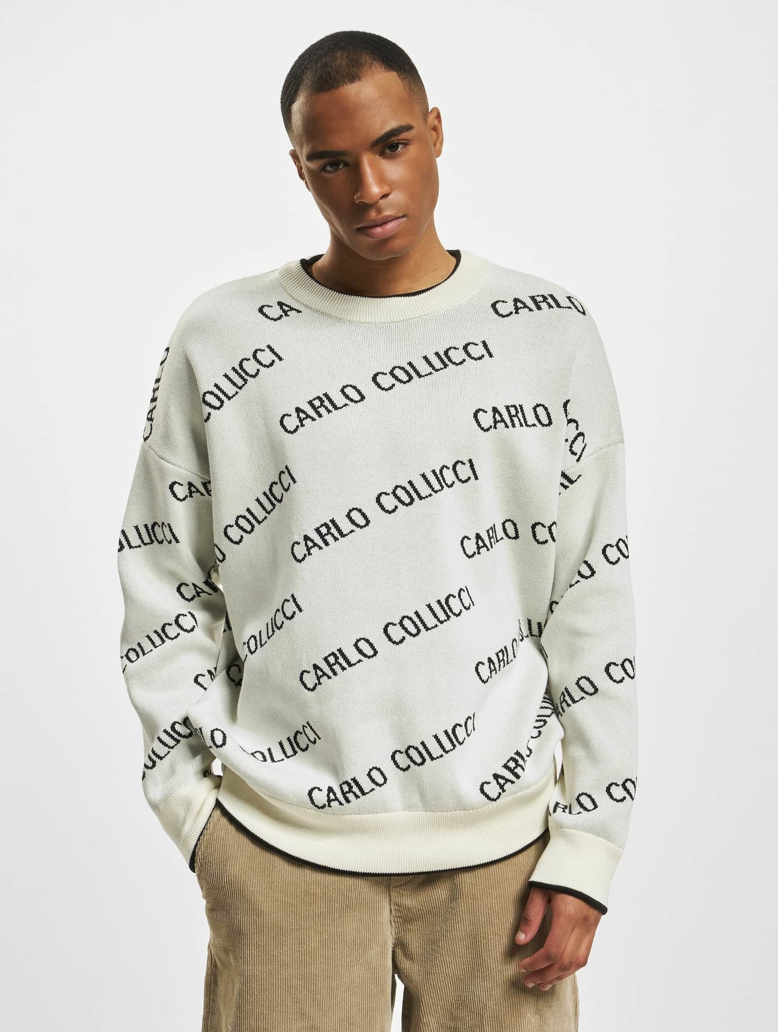 Carlo Colucci Allover Logo Pullover – Bild 3