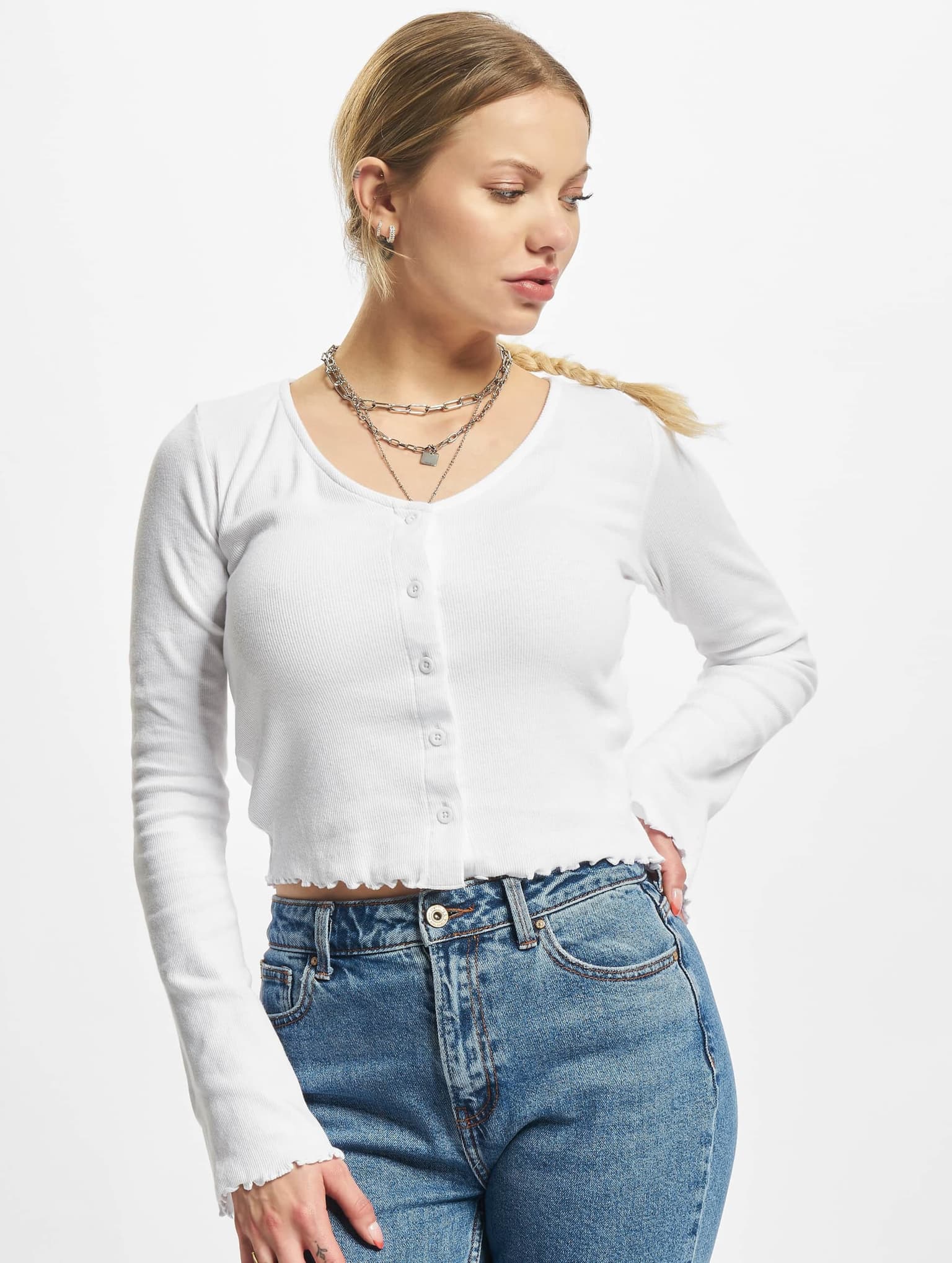 Urban Classics Ladies Cropped Rib Cardigan – Bild 3