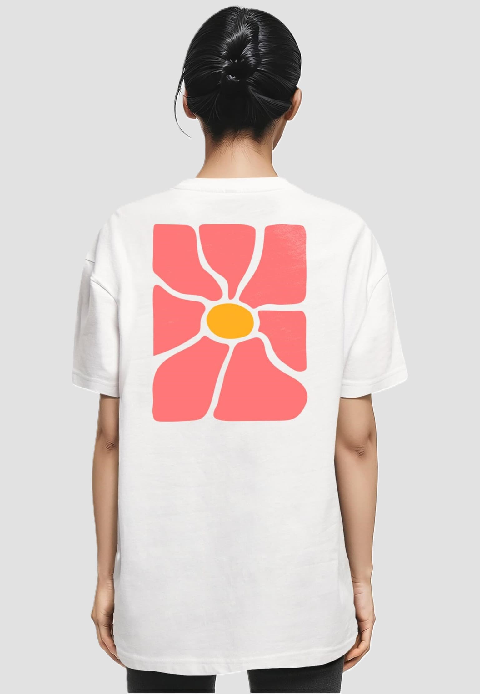 Merchcode Ladies Flower Art Tee – Bild 2