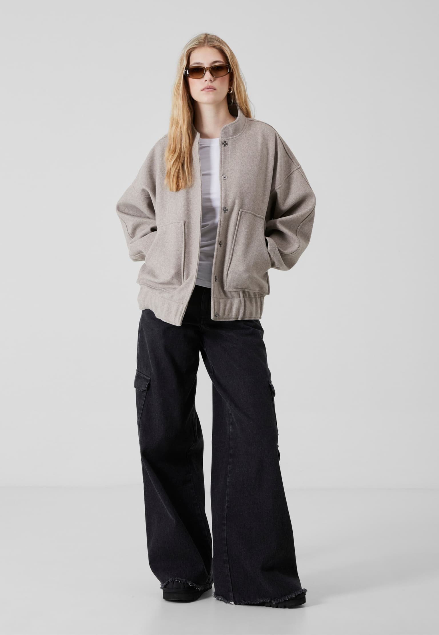 Noisy May NMHALSTON L/S BOMBER JACKET WVN – Bild 3