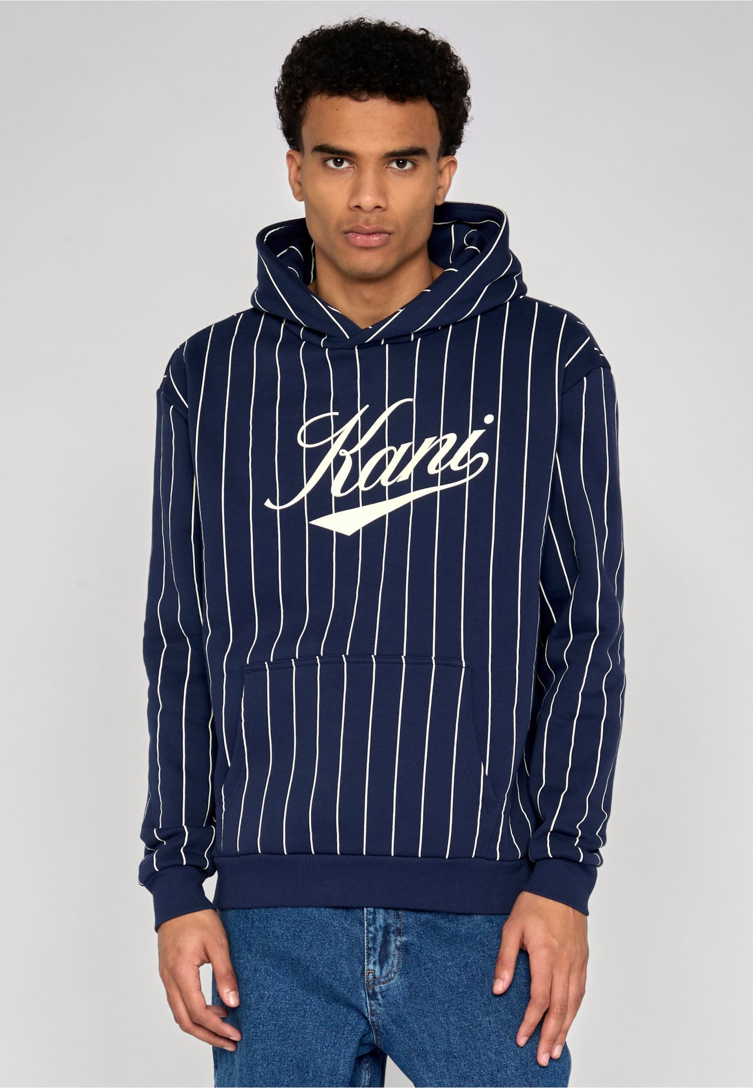 Karl Kani Cursive Varsity Pinstripe Hoodie