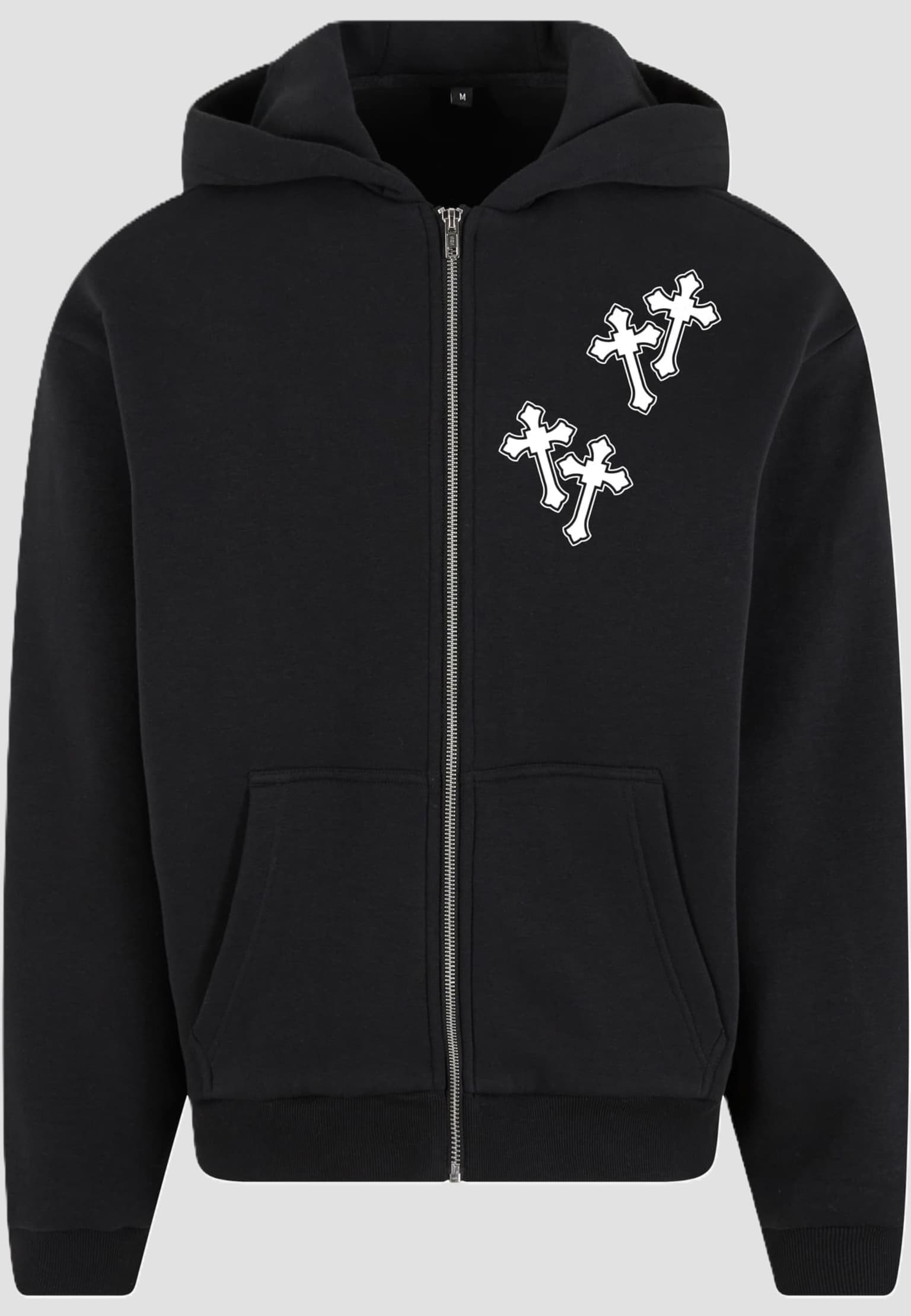 Mister Tee Mary Cross Fluffy Zip Hoody – Bild 3