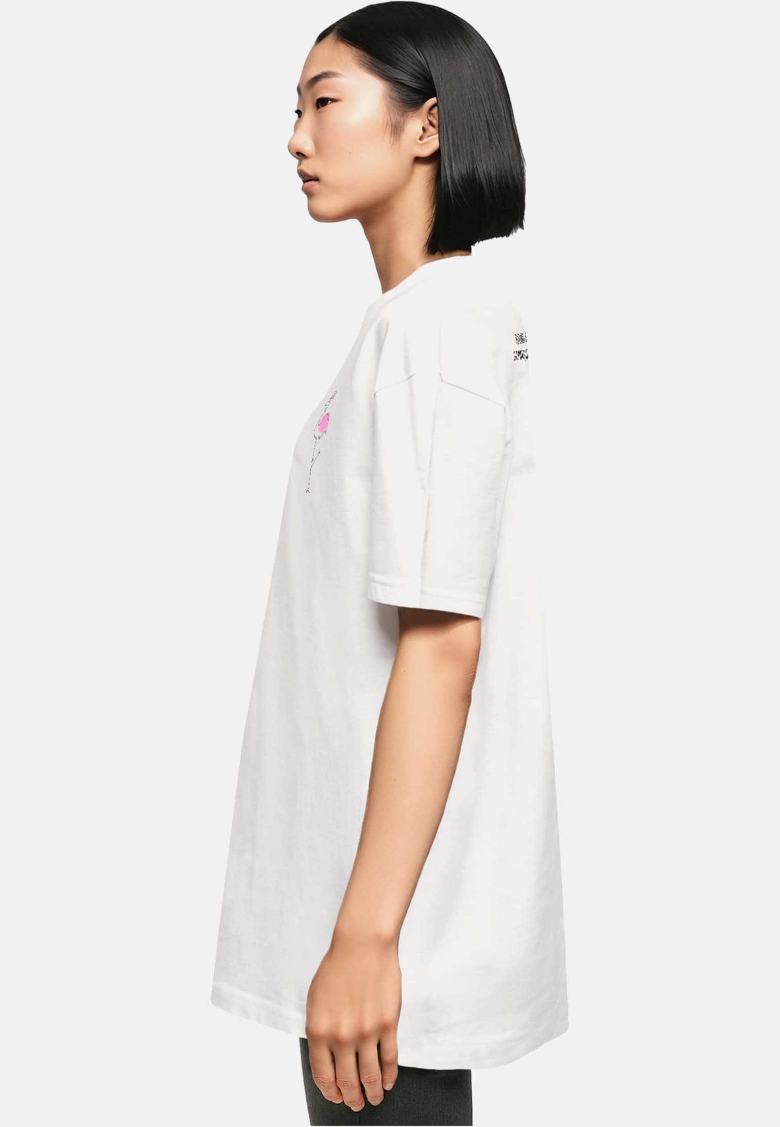 Merchcode Ladies Flamingo Oversized Boyfriend Tee – Bild 3