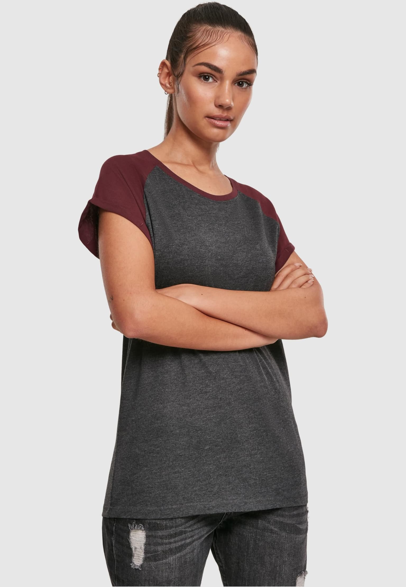 Urban Classics Ladies Contrast Raglan Tee