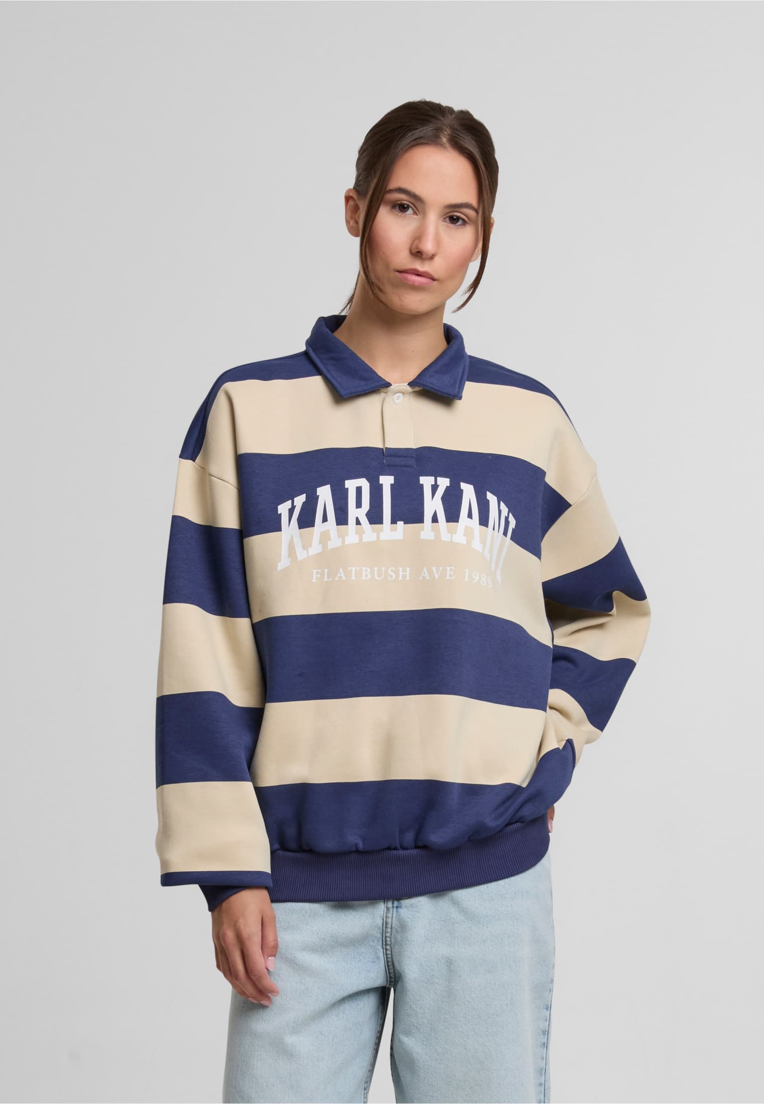 Karl Kani Heritage Stripe Oversized Rugby Shirt