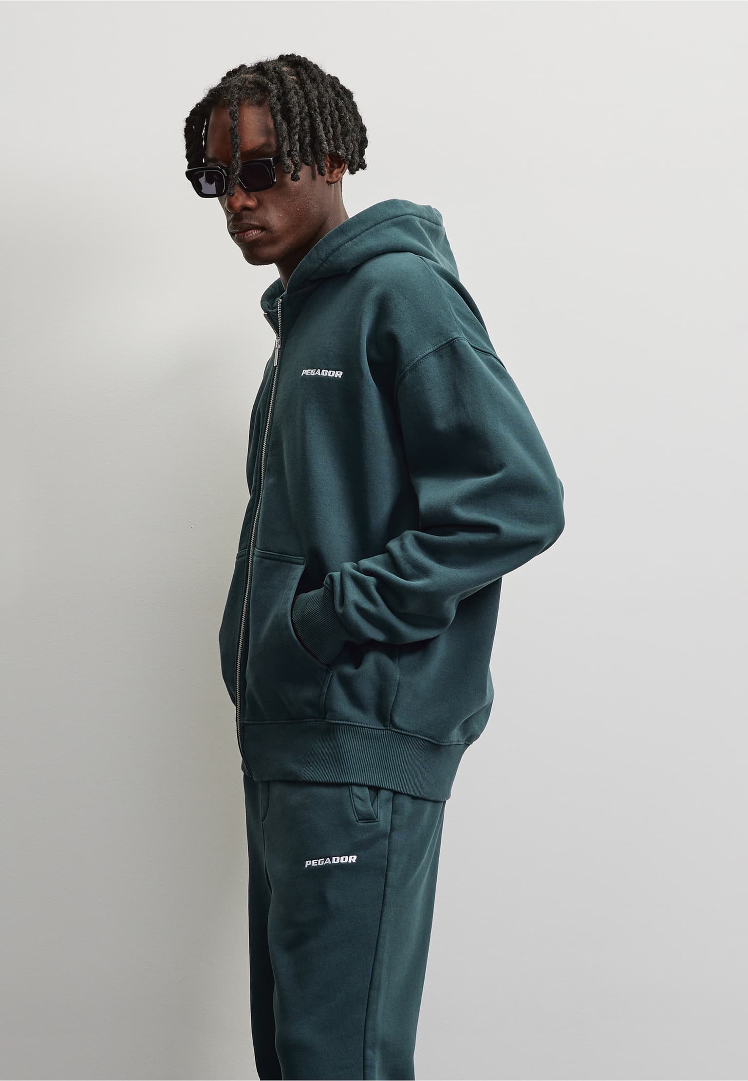 PEGADOR Logo Oversized Sweat Jacket – Bild 3