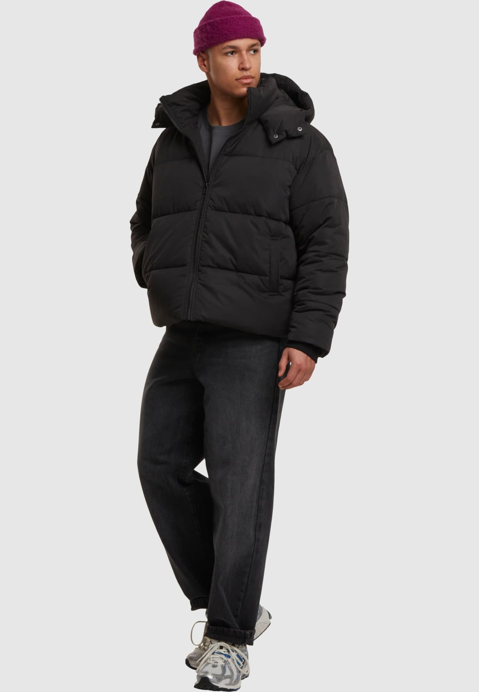 Urban Classics Puffer Jacket With Flap Hood – Bild 4