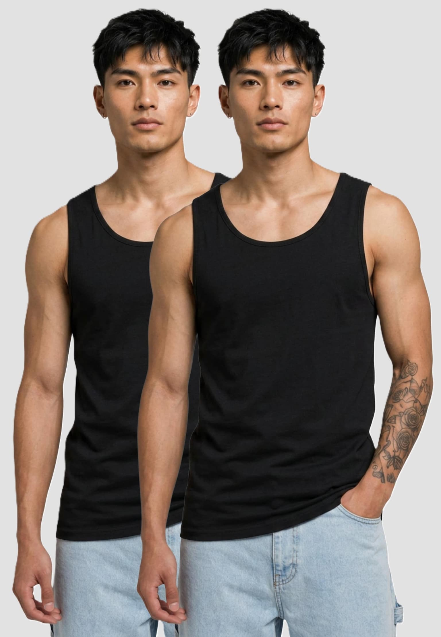 Urban Classics 2-Pack Seamless Tanktop