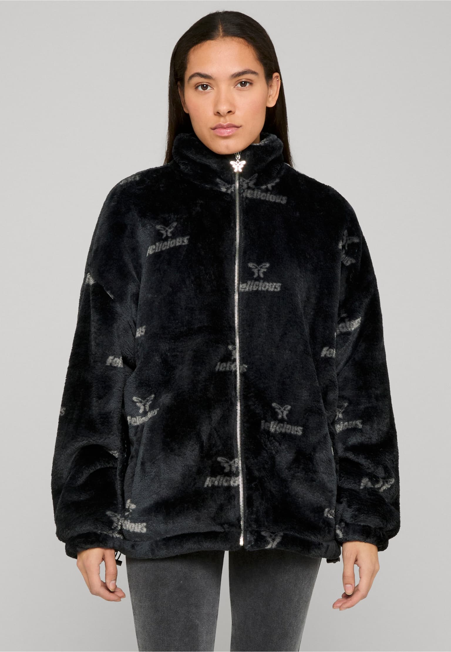 Felicious Teddy Logo Jacket