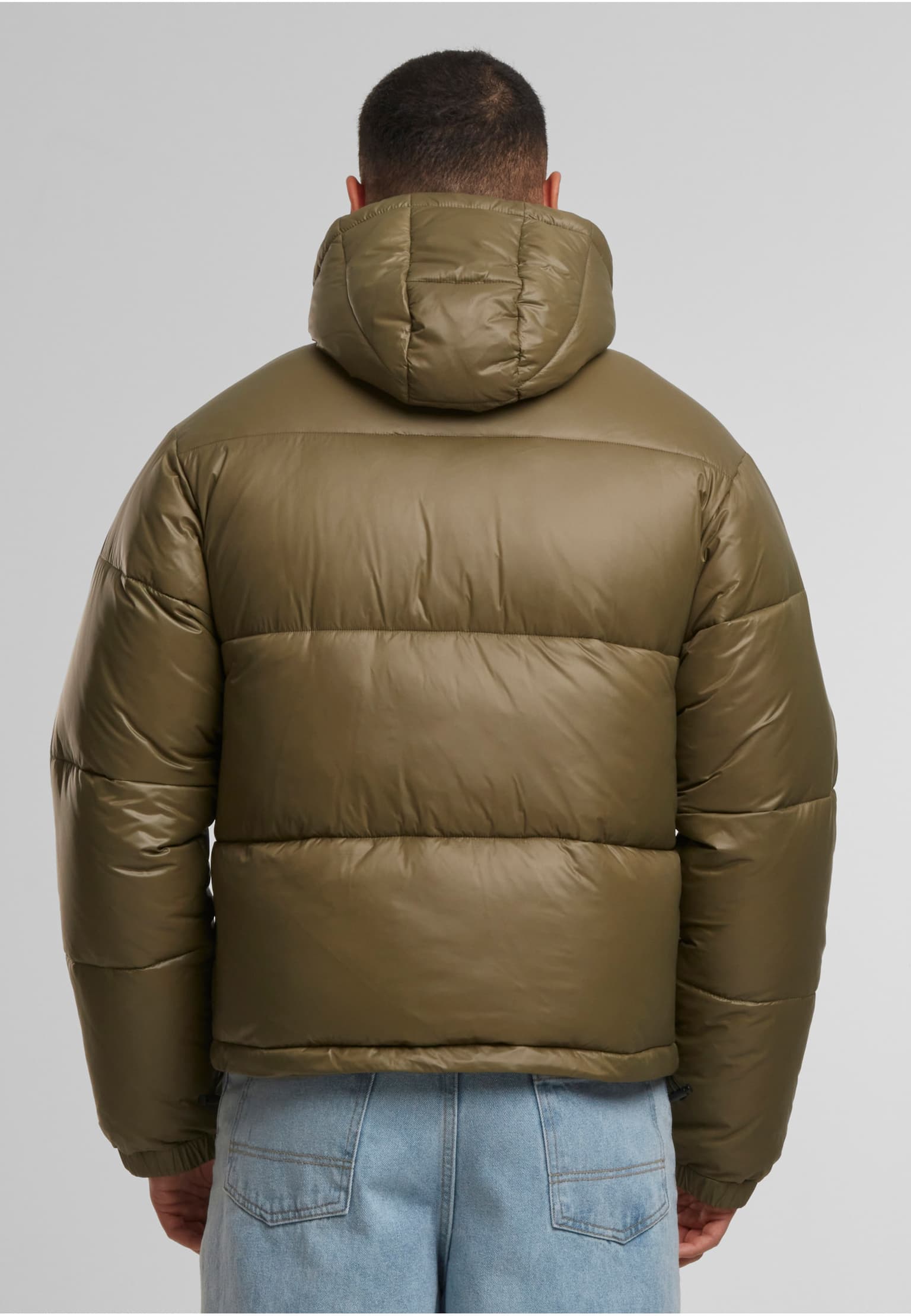 Urban Classics Shiny Puffer Jacket With Hood – Bild 2