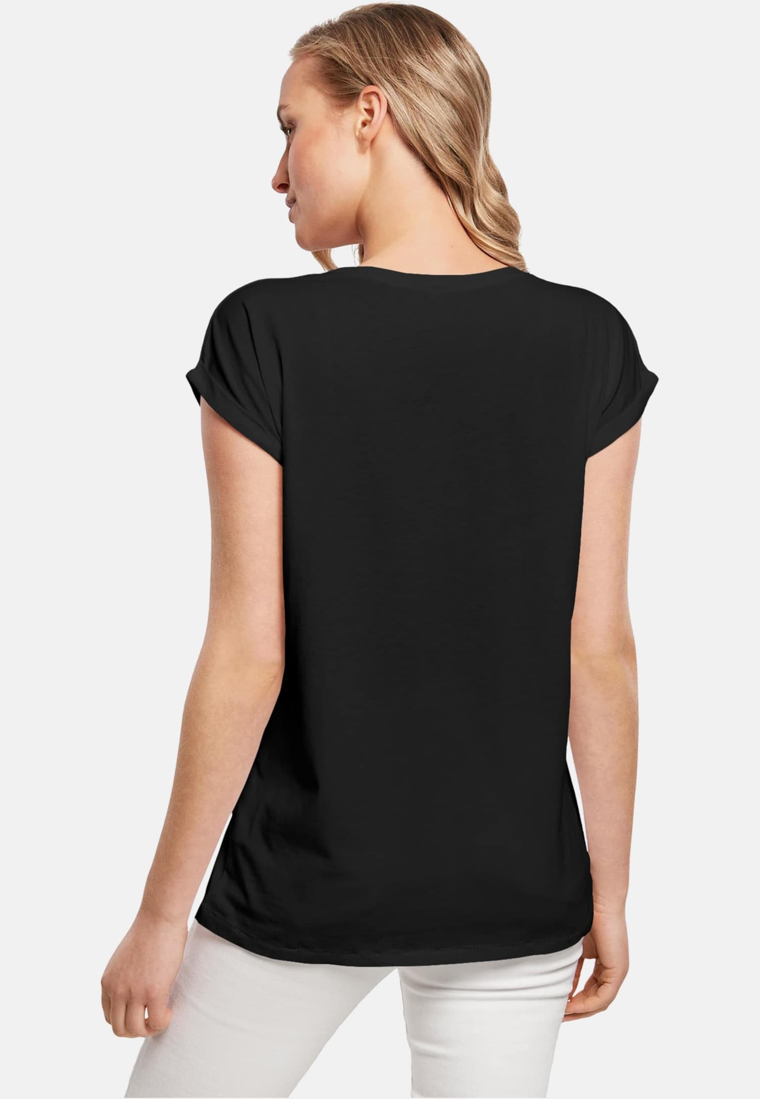 Merchcode POD Ladies Butterflies Extended Shoulder Tee – Bild 2