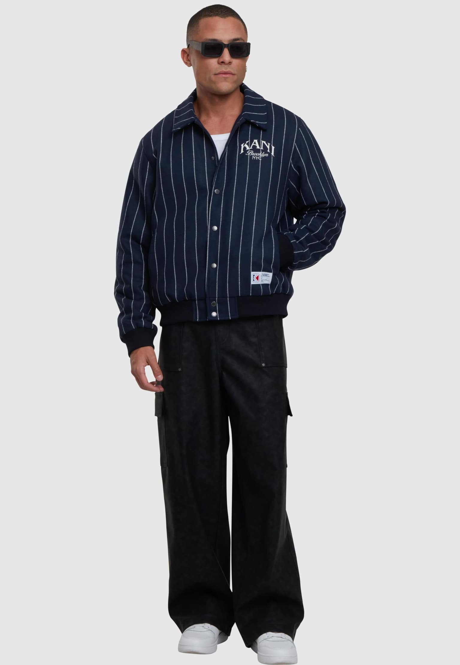 Karl Kani Pinstripes Wool Jacket – Bild 4