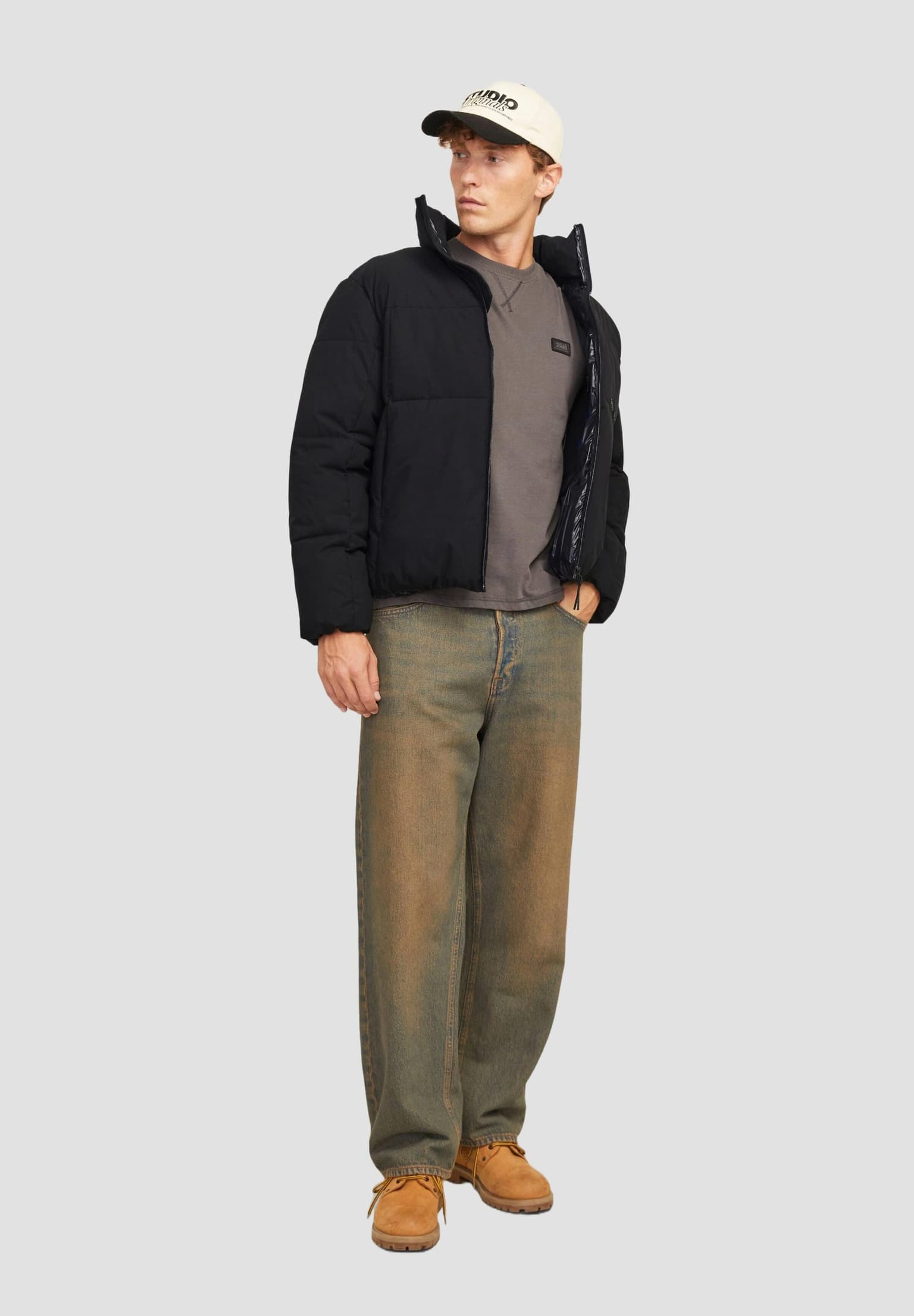 Jack and Jones & Vesterbro Blocking Puffer Jacket – Bild 4