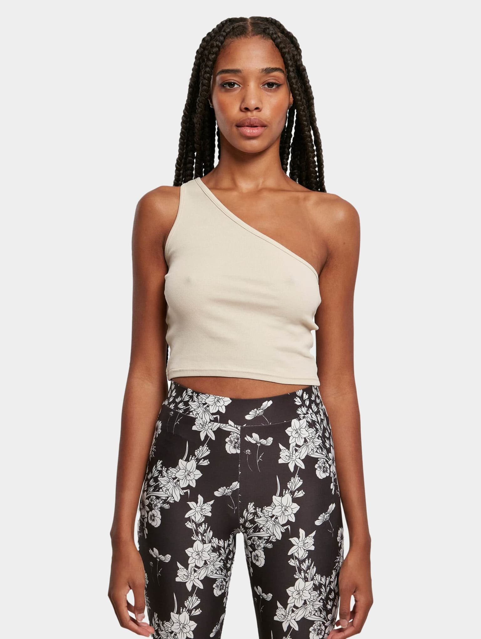Urban Classics Ladies Cropped Asymmetric Top – Bild 3