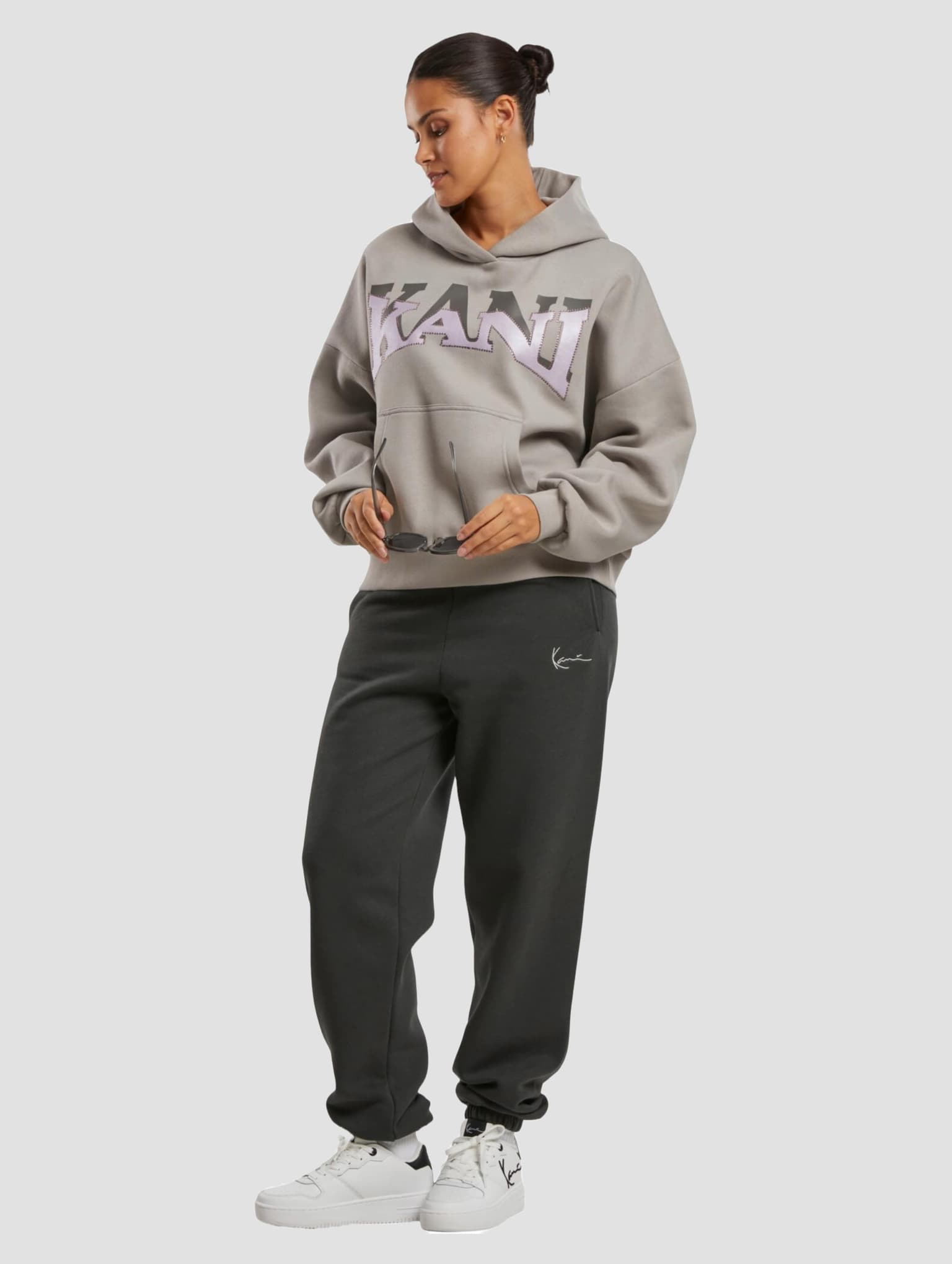 Karl Kani KK Woven Signature Glitter Os Hoodie – Bild 4