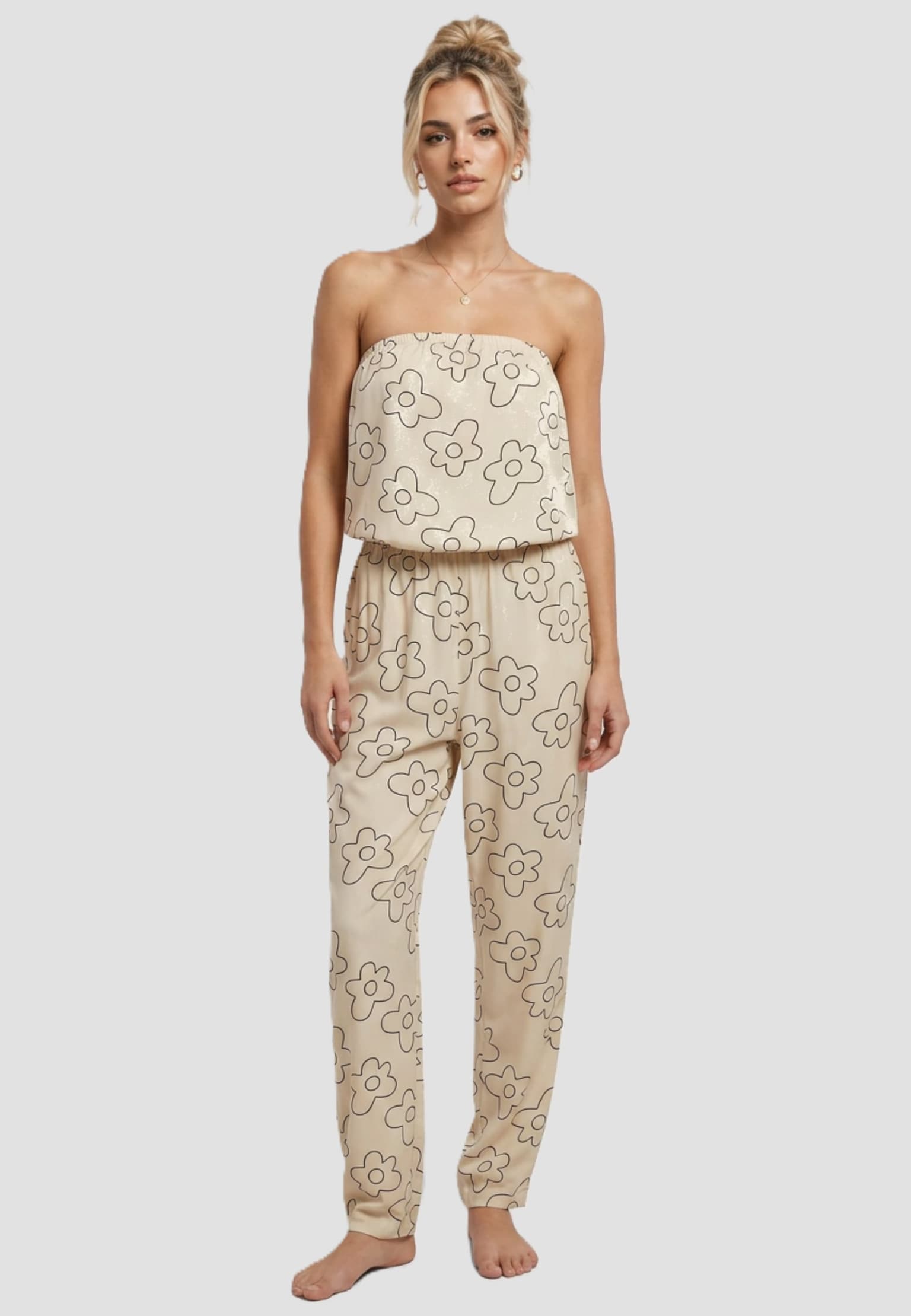 Urban Classics Ladies Viscose Bandeau Jumpsuit