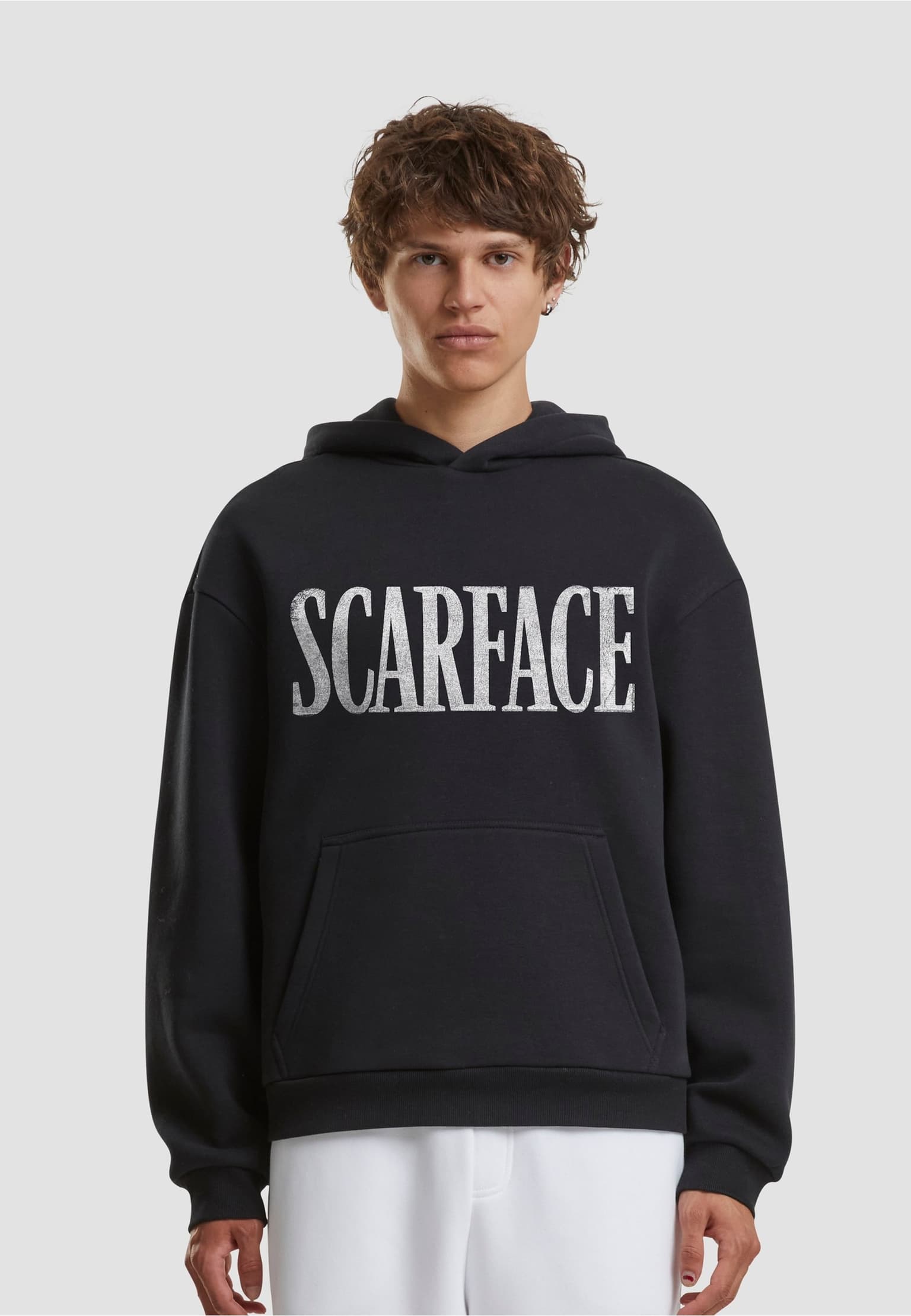 Merchcode Scarface Logo Fluffy Hoodie
