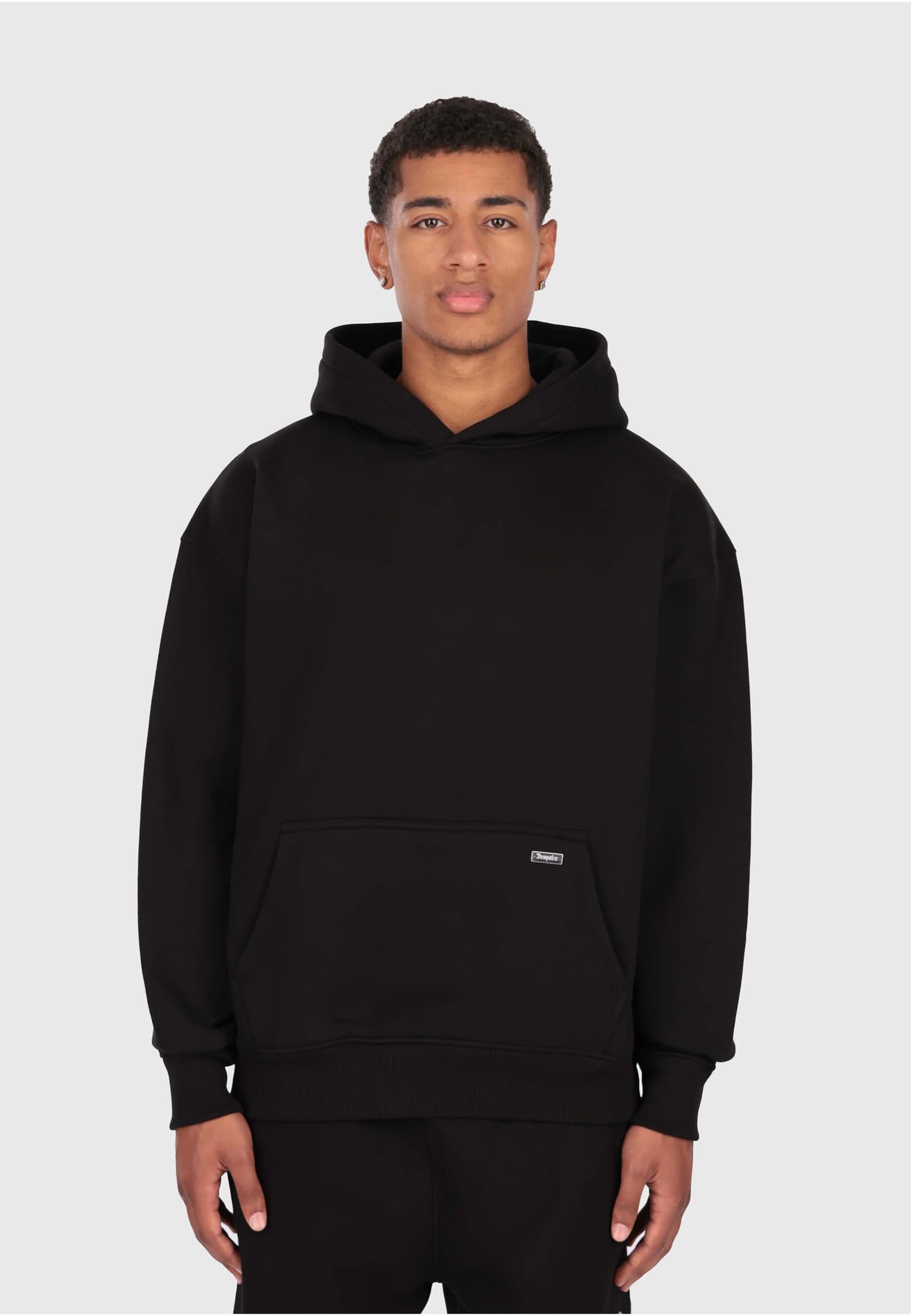 Dropsize SPLIT FROTTEE EMBO HOODIE