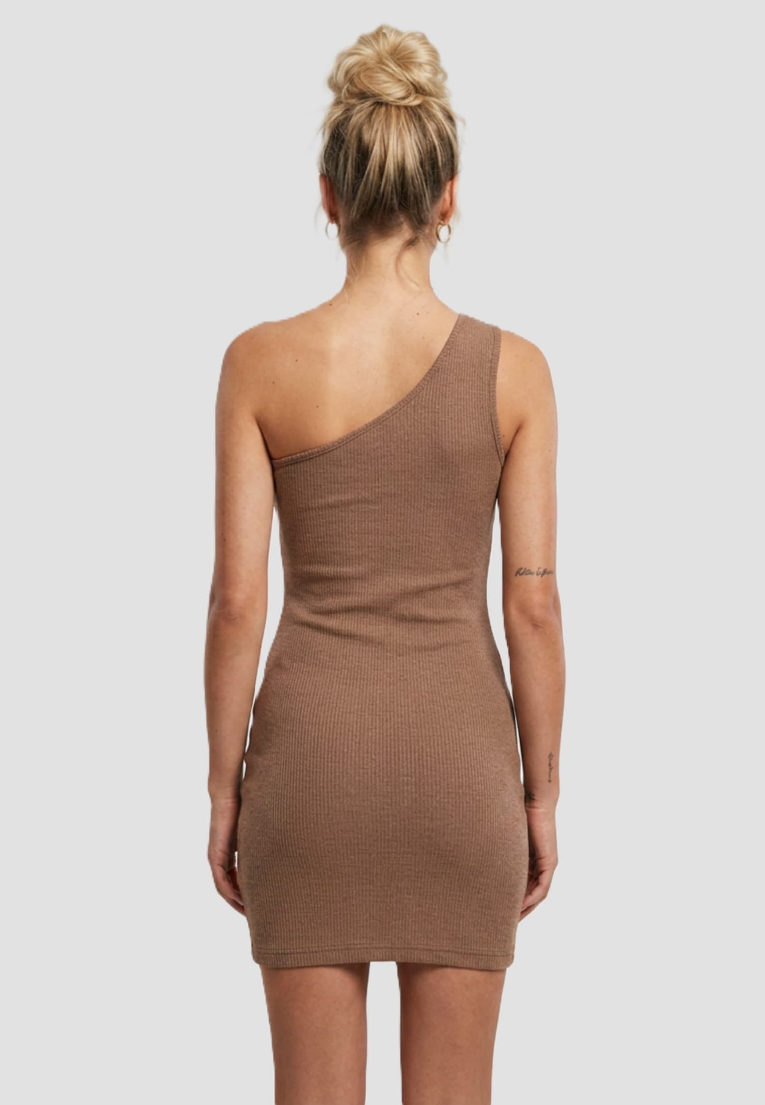 Urban Classics Ladies Rib One Shoulder Dress – Bild 2