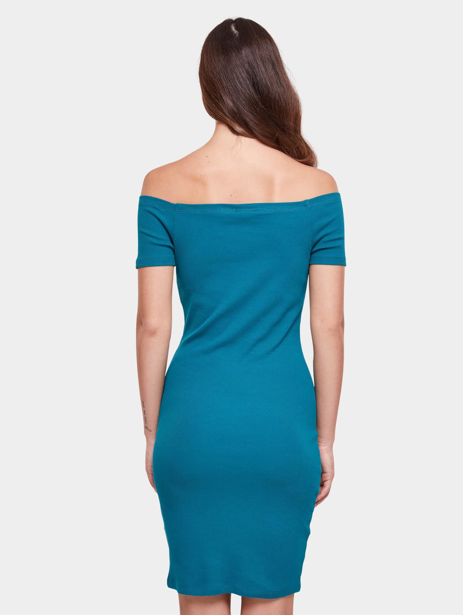 Urban Classics Ladies Off Shoulder Rib Dress – Bild 2